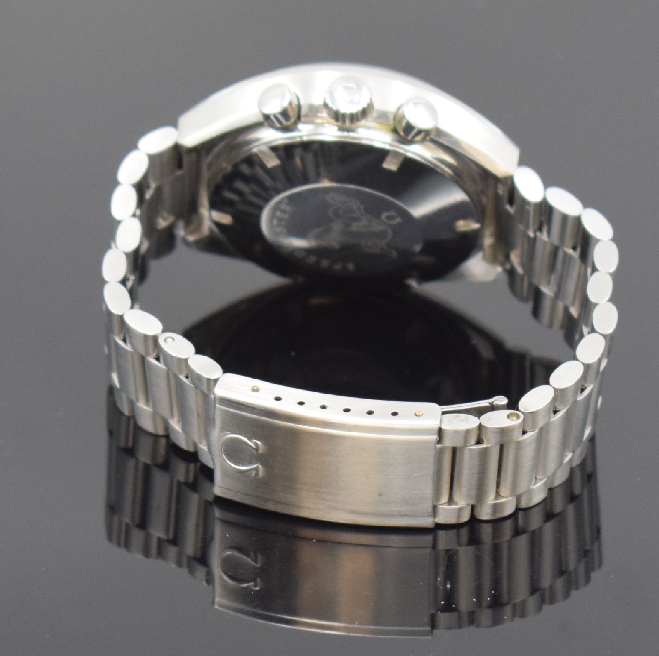 Detail i: OMEGA Herrenarmbanduhr Speedmaster Professional Mark II Referenz 145.012, Schweiz um 1970, Handaufzug, Edelstahlgeh. inkl. orig. Gliederband m. ...