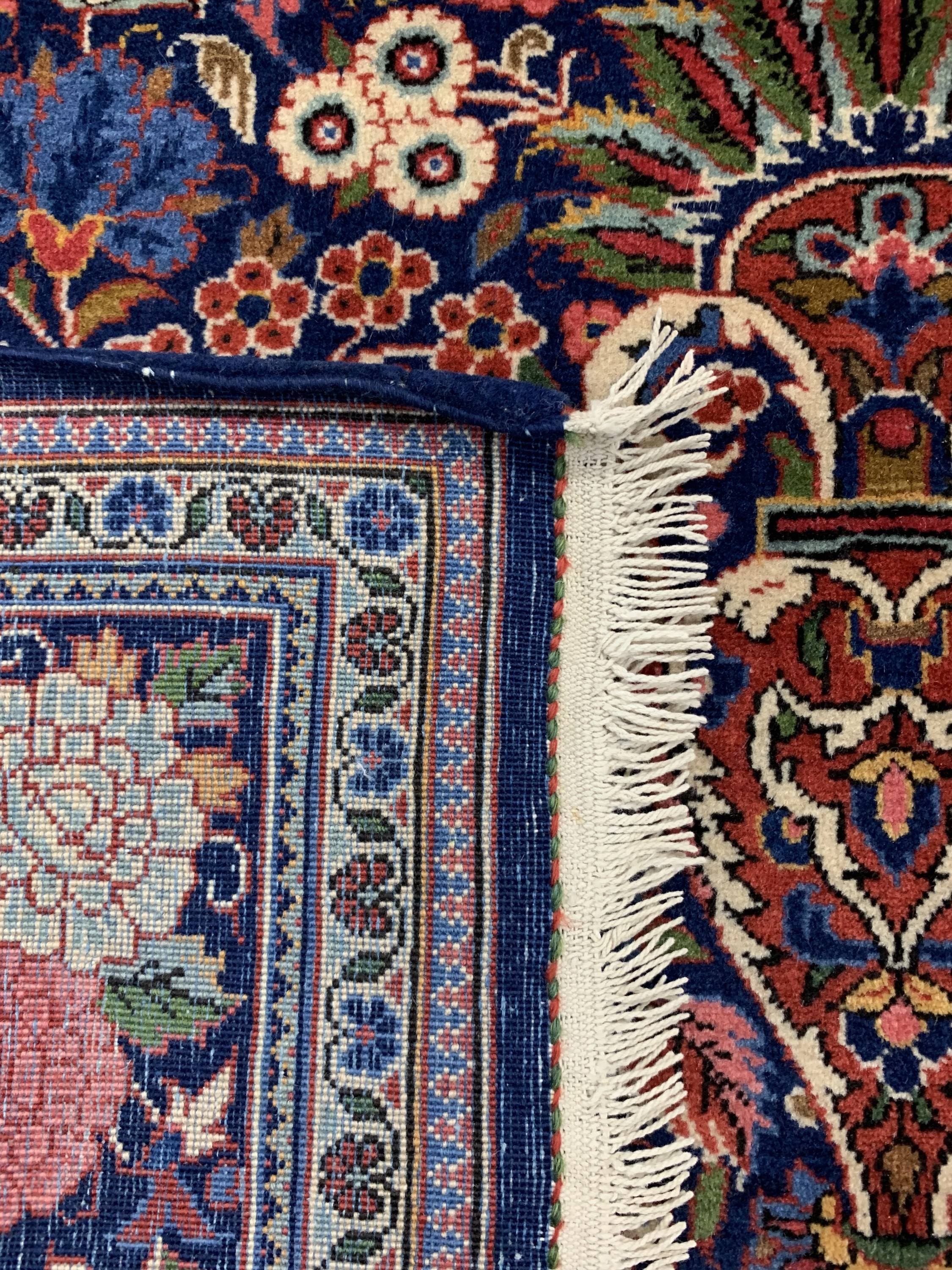 Detail g: Keschan Kork"Königskrone", Persien, um 1920, Korkwolle auf Baumwolle, ca. 202 x 130 cm, EHZ: 1-2