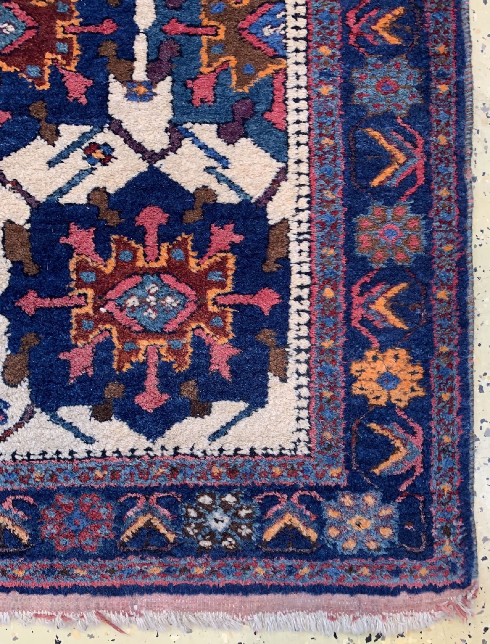 Detail a: Afschar fein, Persien, um 1930/1940, Wolle auf Baumwolle, ca. 135 x 110 cm, EHZ: 2