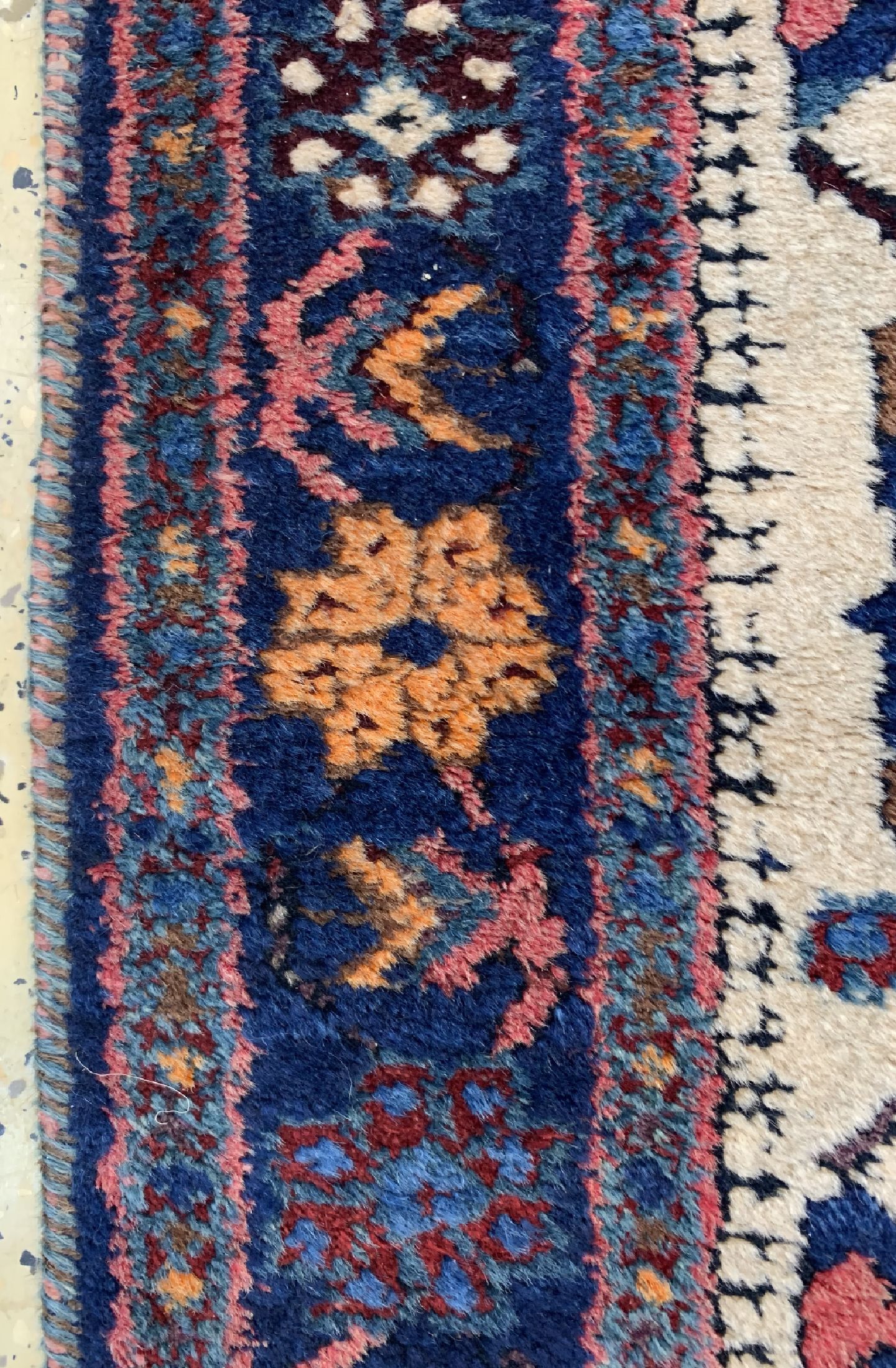 Detail c: Afschar fein, Persien, um 1930/1940, Wolle auf Baumwolle, ca. 135 x 110 cm, EHZ: 2