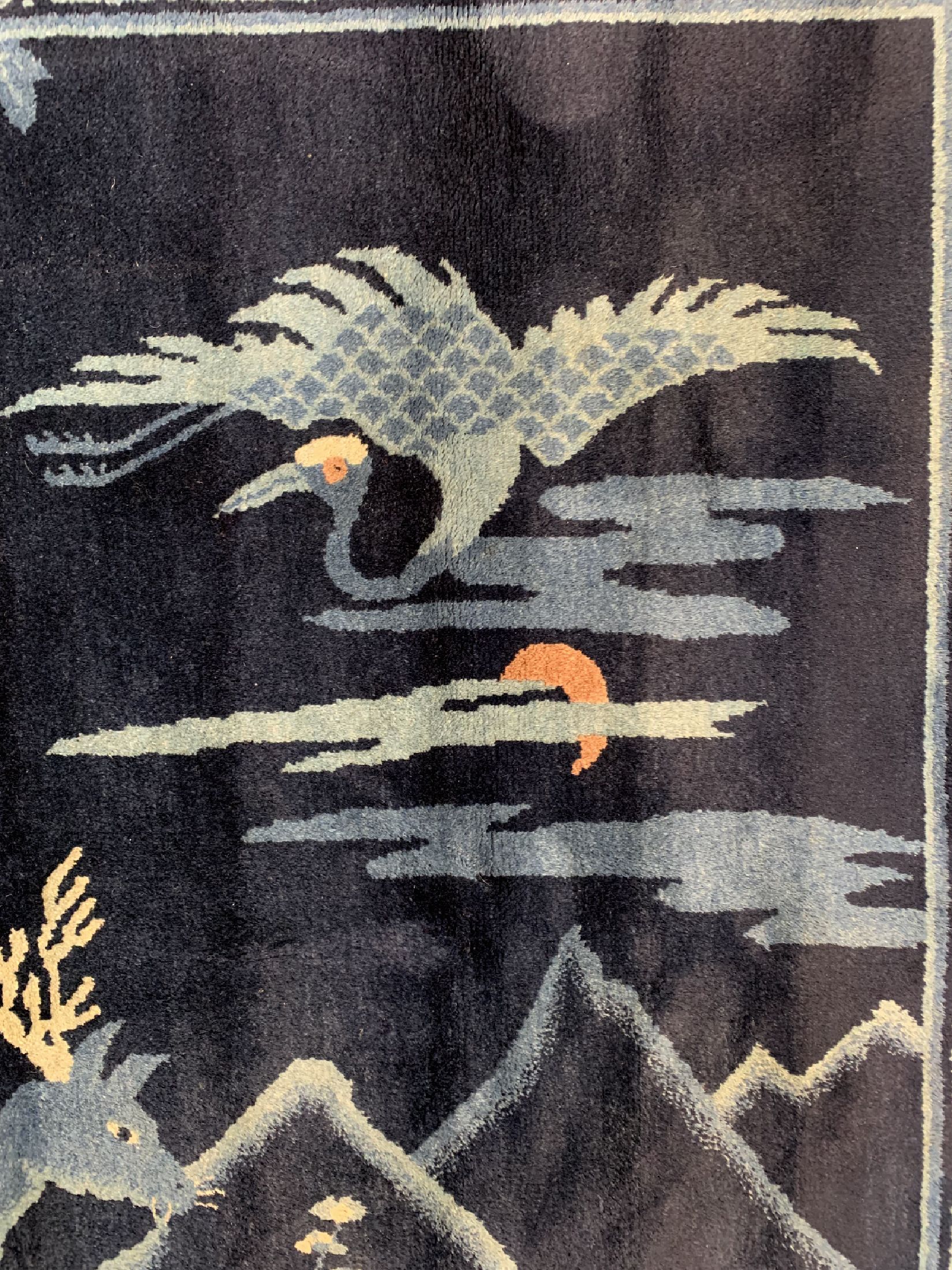 Detail c: Pao Tao alt, China, um 1930, Wolle auf Baumwolle, ca. 190 x 190 cm, EHZ: 1-2