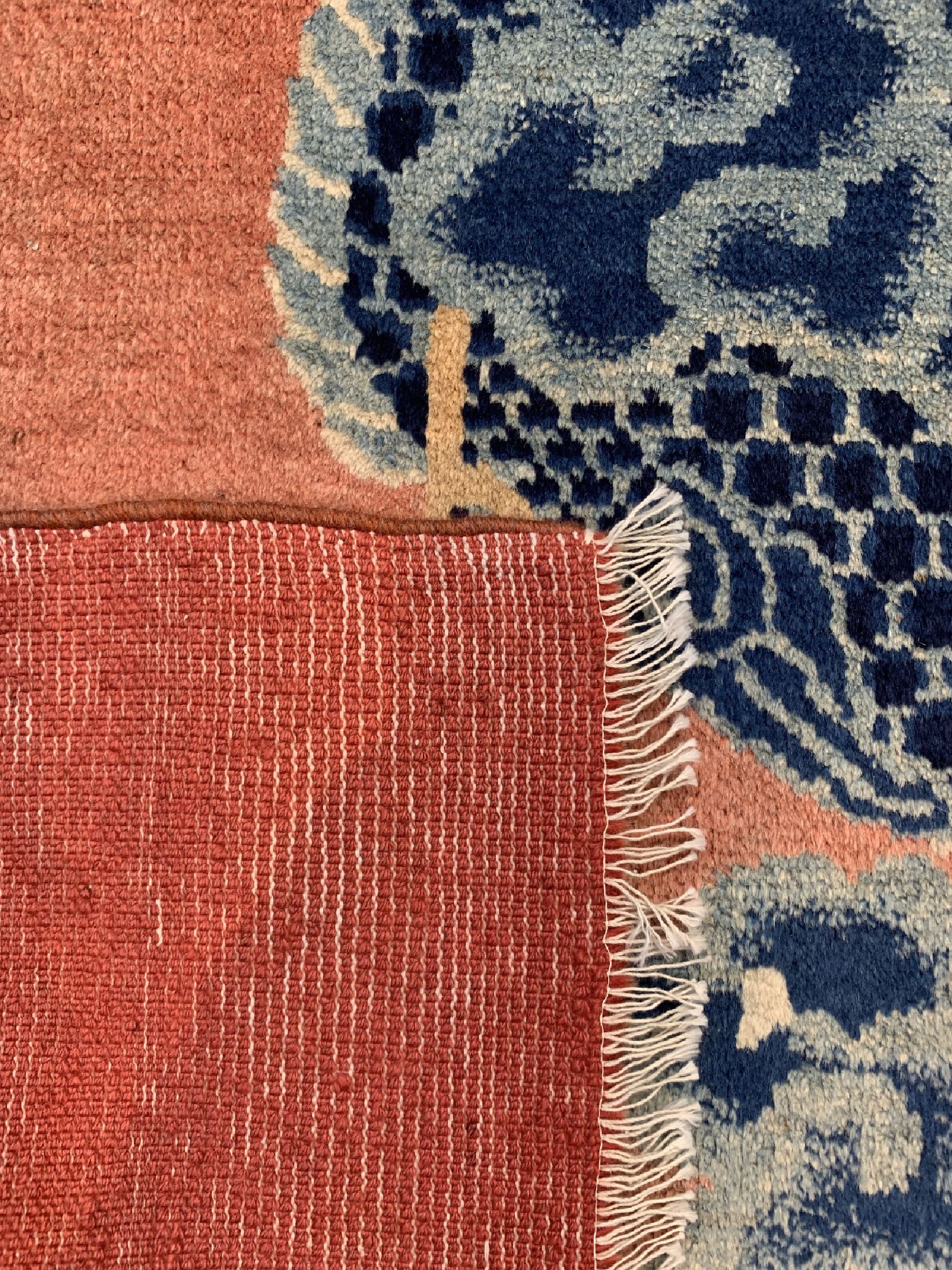 Detail e: Peking"Drachenteppich", China, 19.Jhd, Wolle auf Baumwolle, ca. 160 x 115 cm, EHZ: 3