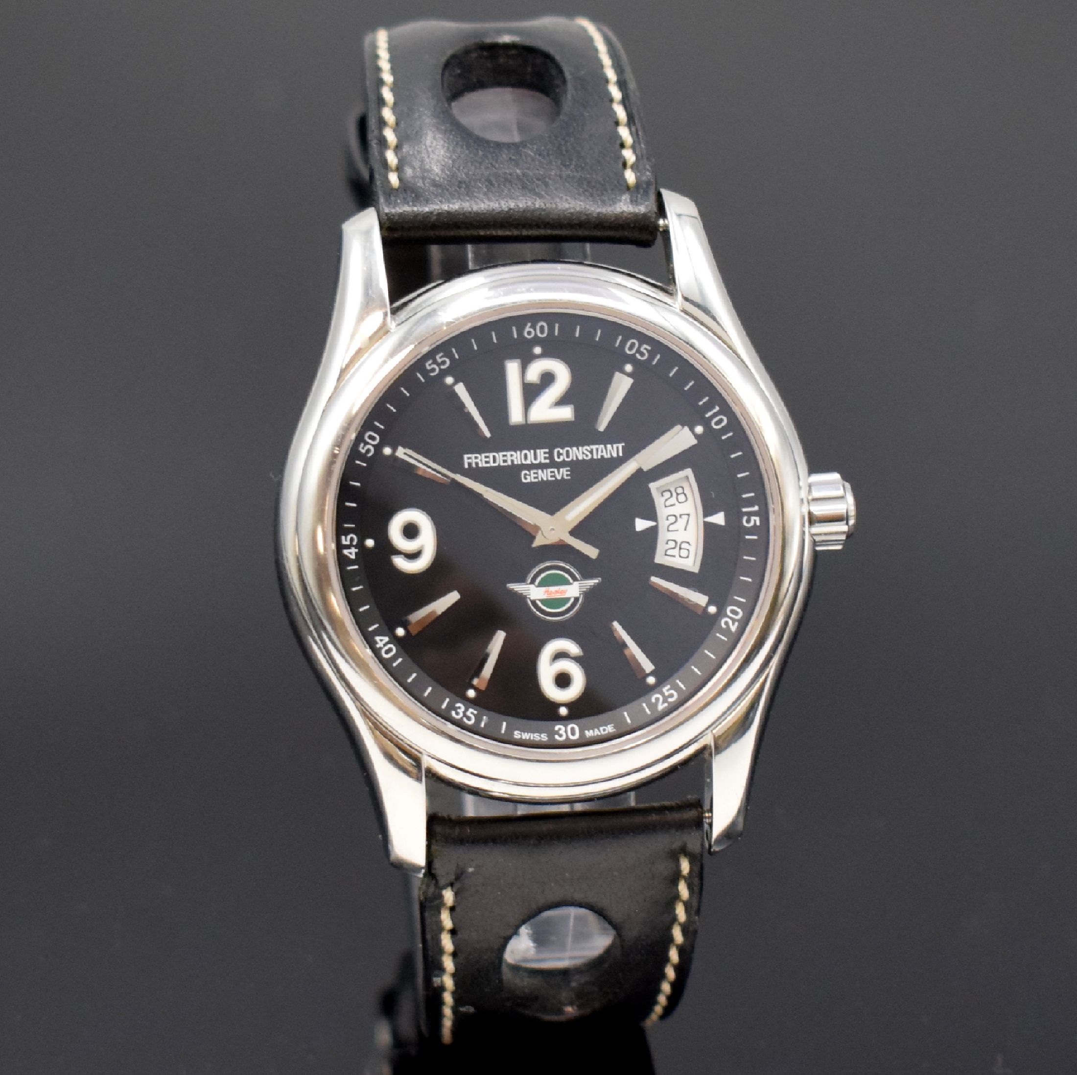 Detail c: FREDERIQUE CONSTANT auf 407 Stück limitierte Herrenarmbanduhr "Healey Challenge Canada" Schweiz um 2009 anl. Healey-Events, Automatik, ...