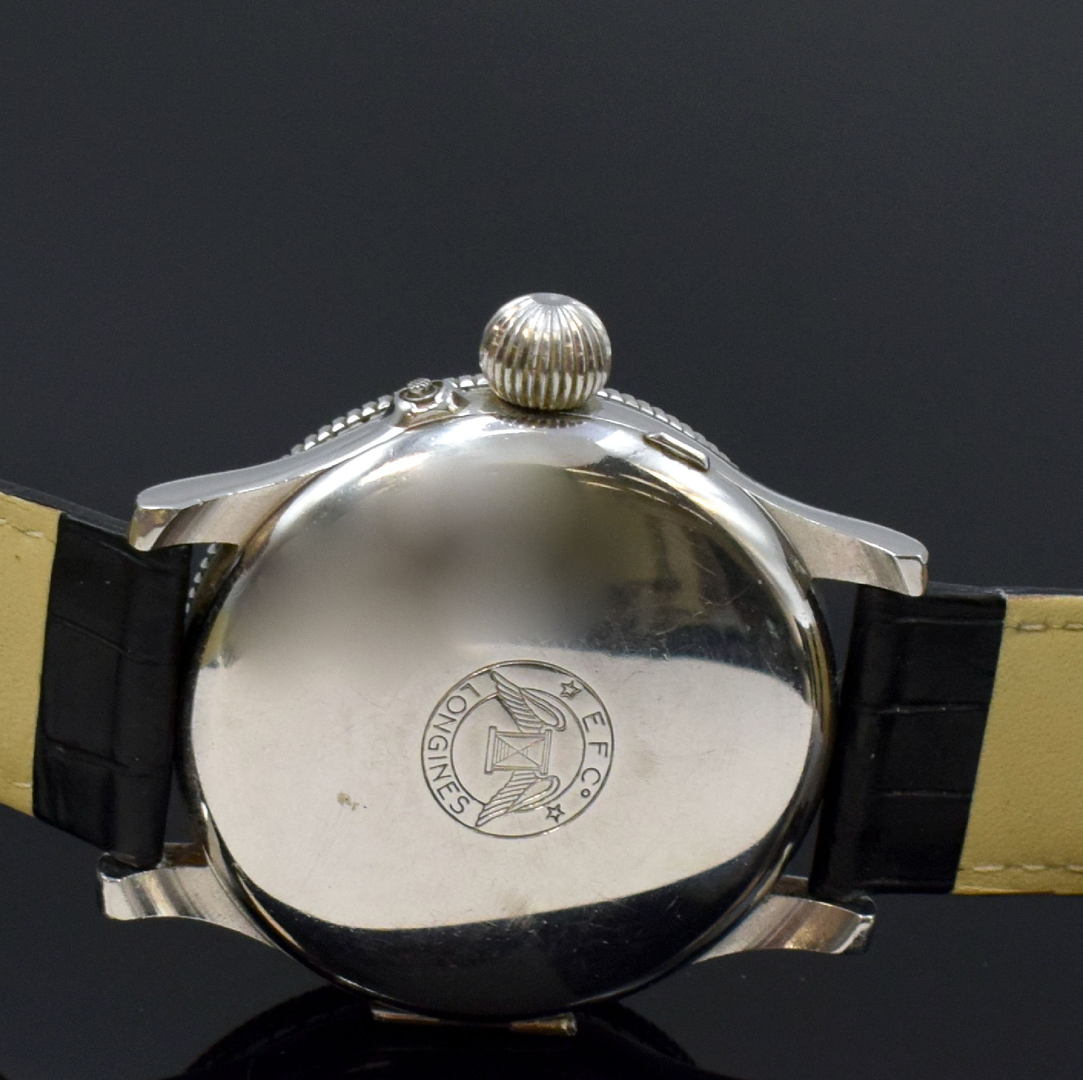 Detail f: LONGINES seltene Herrenarmbanduhr "Hour Angle Watch" Referenz 876.5238, Schweiz um 1990, Handaufzug, auf weltweit 1000 Stück limitierte ...