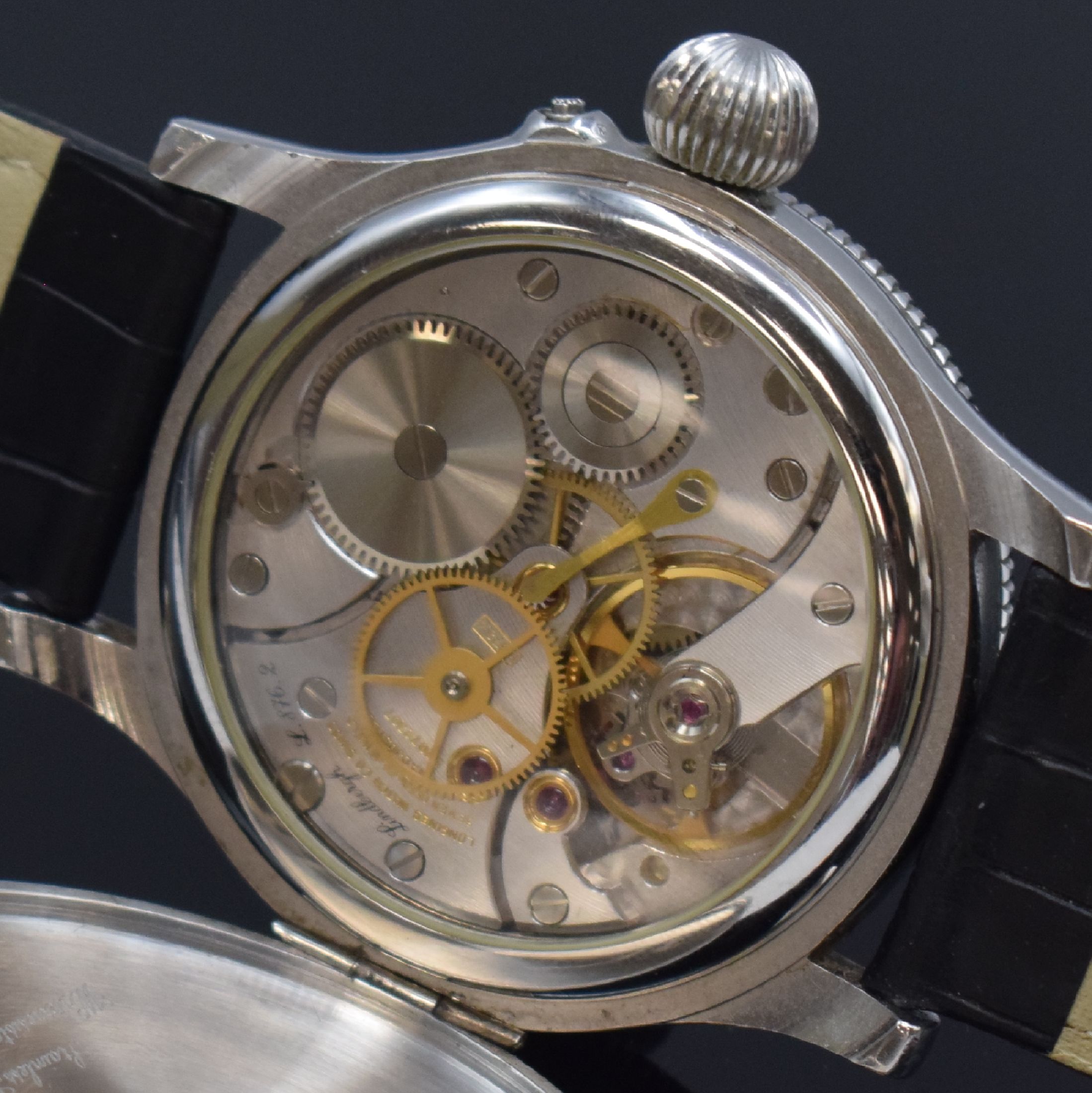 Detail g: LONGINES seltene Herrenarmbanduhr "Hour Angle Watch" Referenz 876.5238, Schweiz um 1990, Handaufzug, auf weltweit 1000 Stück limitierte ...