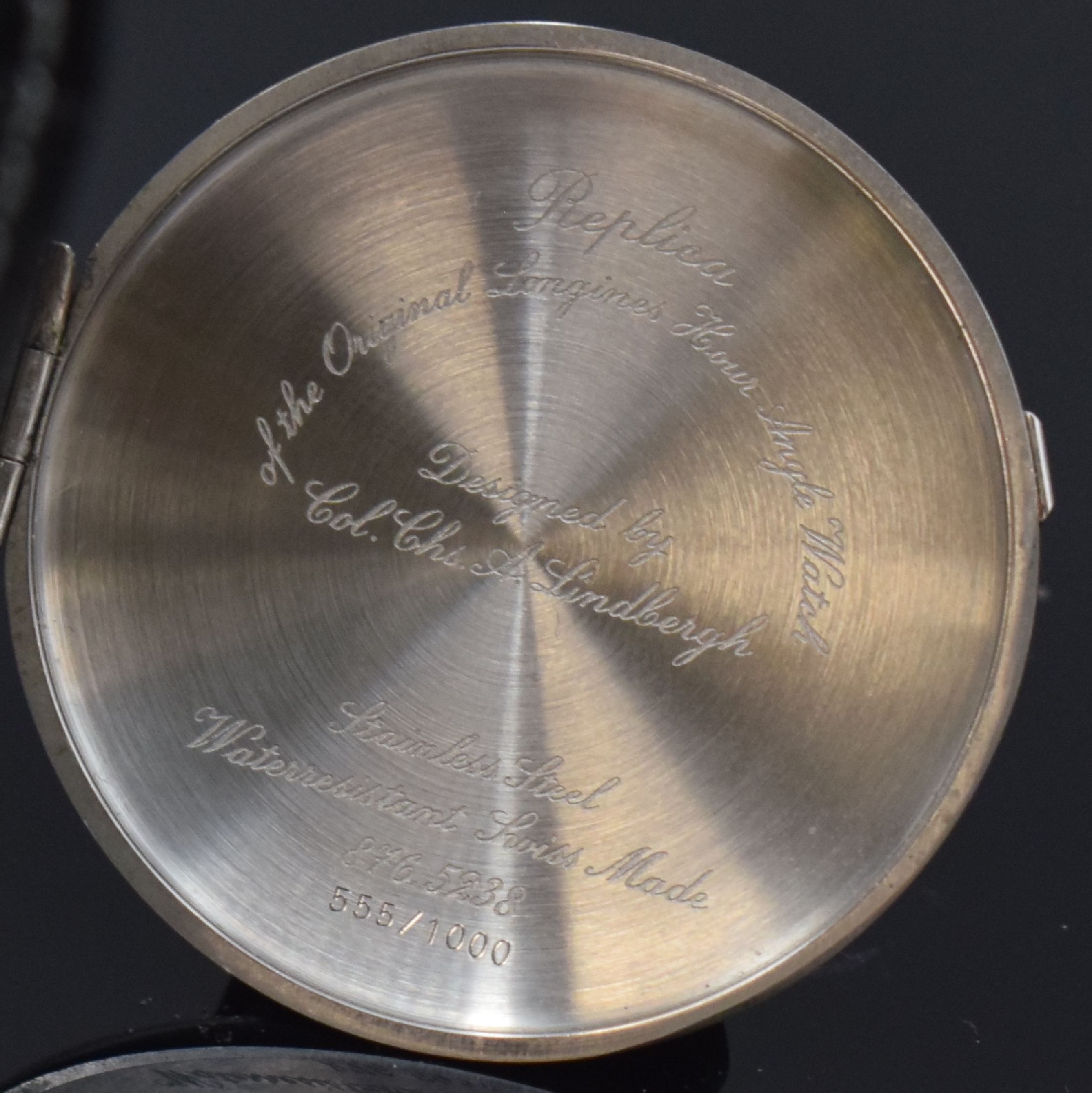 Detail i: LONGINES seltene Herrenarmbanduhr "Hour Angle Watch" Referenz 876.5238, Schweiz um 1990, Handaufzug, auf weltweit 1000 Stück limitierte ...