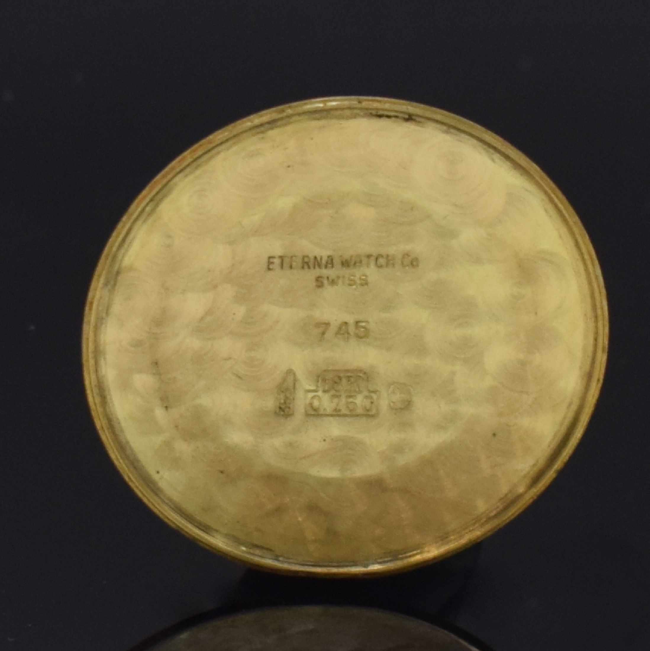 Detail g: ETERNA-MATIC Herrenarmbanduhr in GG 750/000 mit neutralem Goldband in GG 585/000, Schweiz um 1965, Automatik, 3-teil. Gehäuse, Boden u. Glasrd. ...
