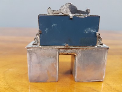 26636589m - Miniatur Schlafzimmer und Salon aus Silber, Celil Lom, Türkei 20.Jh.