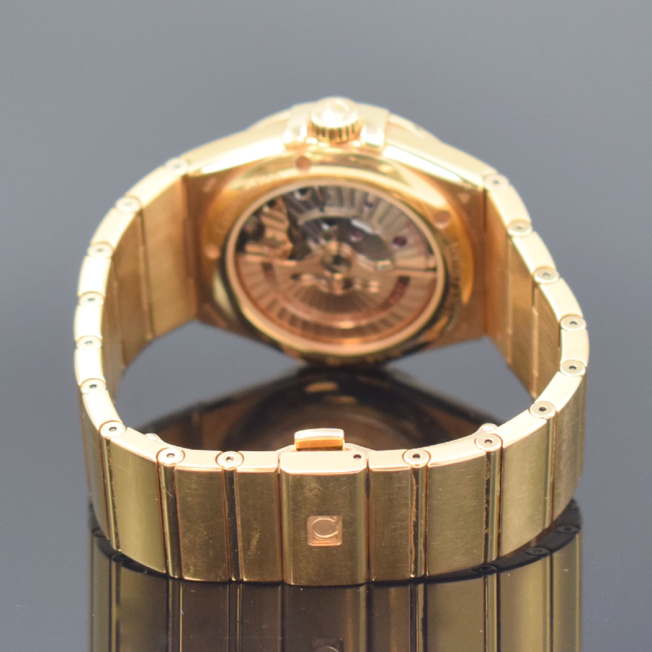 Detail b: OMEGA seltene Herrenarmbanduhr Constellation Co-Axial Chronometer in Roségold 750/000 mit Tag und Datum, Automatik, Schweiz um 2010, massives, ...