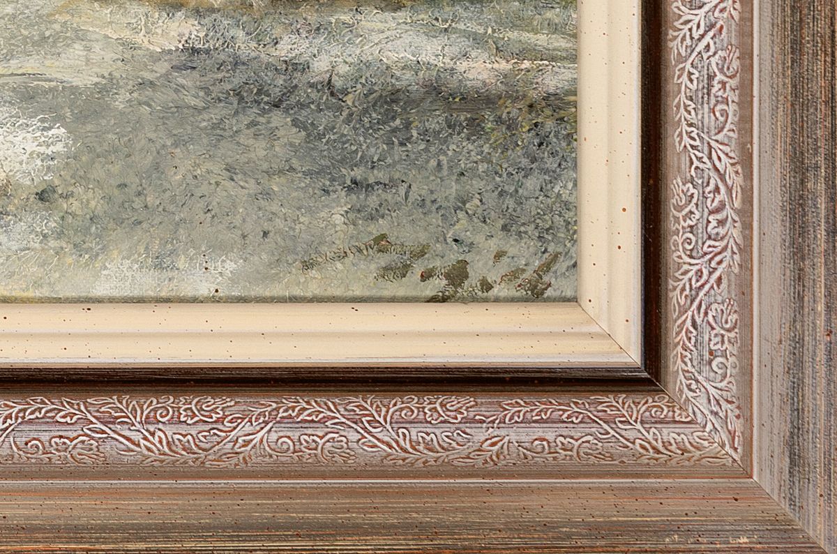 Detail a: Madjid, geb. 1943 Teheran, junge Frau auf dem Blumenmarkt, Öl/Lwd, rechts unten signiert, Rahmen, 75x63 cm