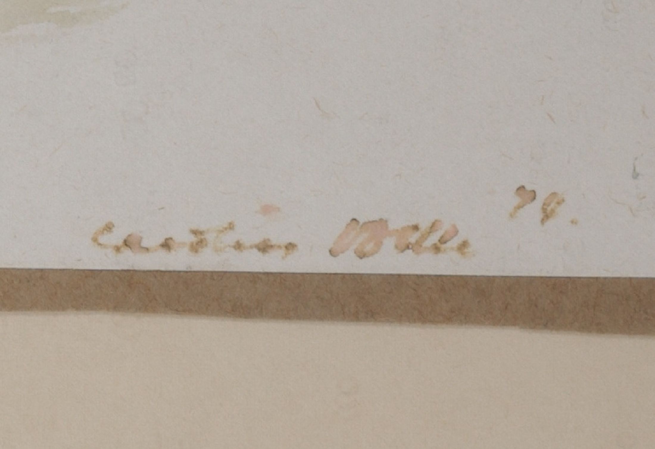 Detail j: Carolus Vocke, 1899 Heilbronn - 1979 Mannheim, Aquarell und 7 Skizzen, meist signiert, a. Aquarell, Altrhein mit Boot, signiert und dat. 8/68, ca. 46 ...