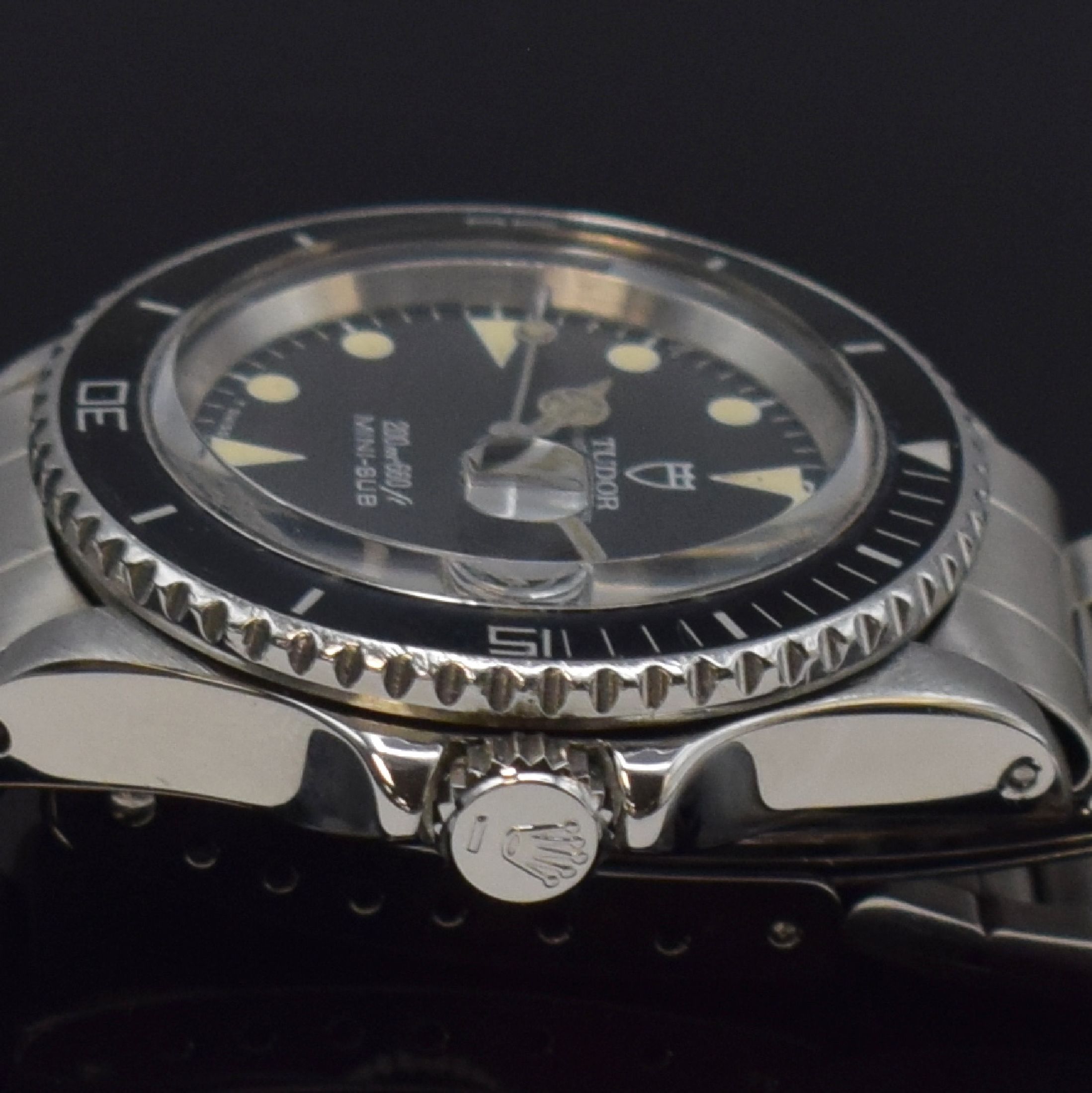 Detail h: TUDOR Prince Oysterdate MINI-SUB Armbanduhr Referenz 73090, Schweiz verk. lt. beil. orig. Zertifikat 08/1994, Automatik, verschr. Rolex-Geh. in Stahl ...
