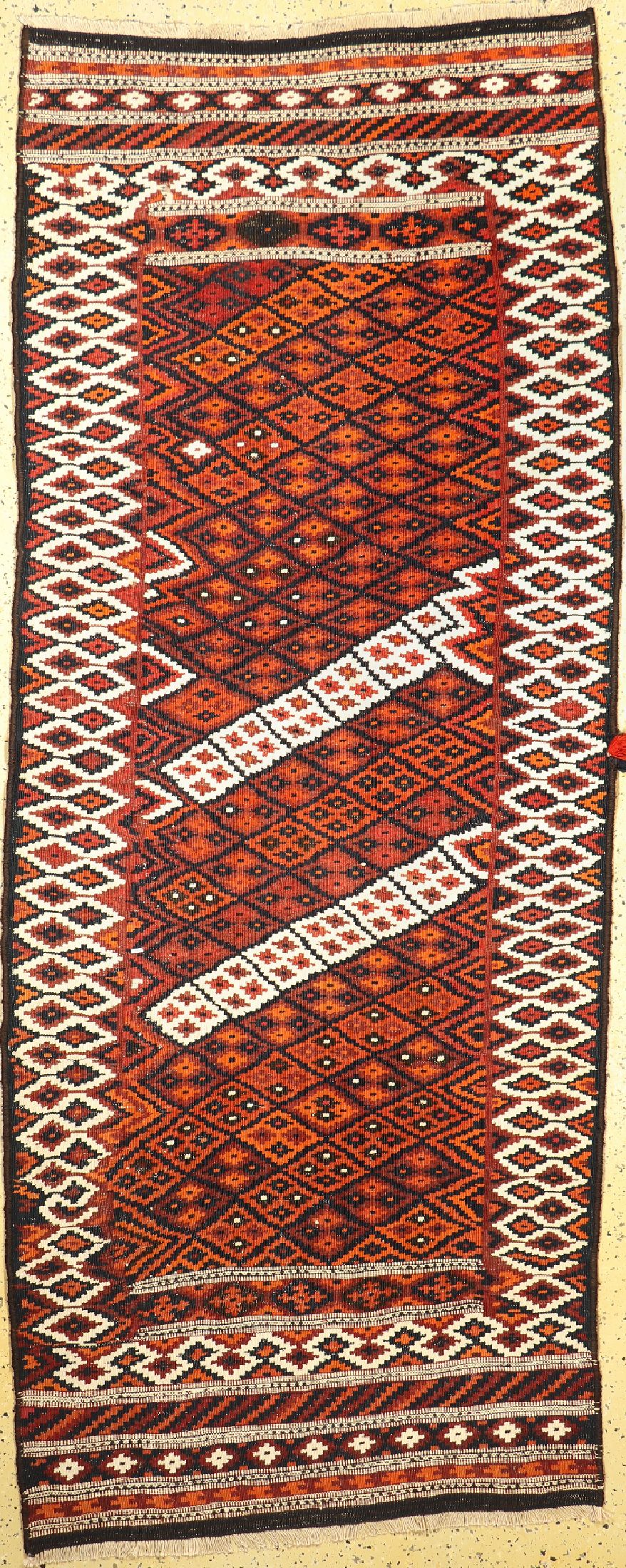 Bachtiar Kelim, Persien, um 1920, Wolle aufBaumwolle, ca. 291 x 117 cm, EHZ: 2