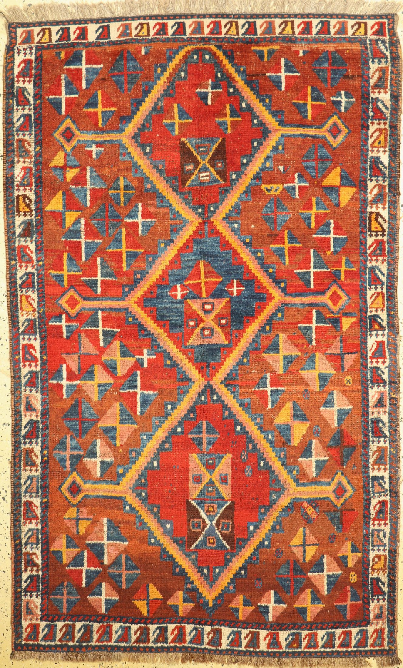 Gabbeh antik, Persien, um 1900, Wolle auf Wolle, ca. 214 x 130 cm, EHZ: 3