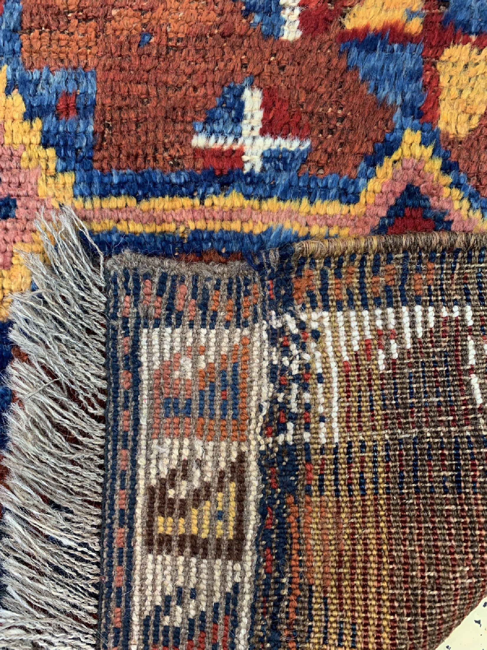 Detail e: Gabbeh antik, Persien, um 1900, Wolle auf Wolle, ca. 214 x 130 cm, EHZ: 3