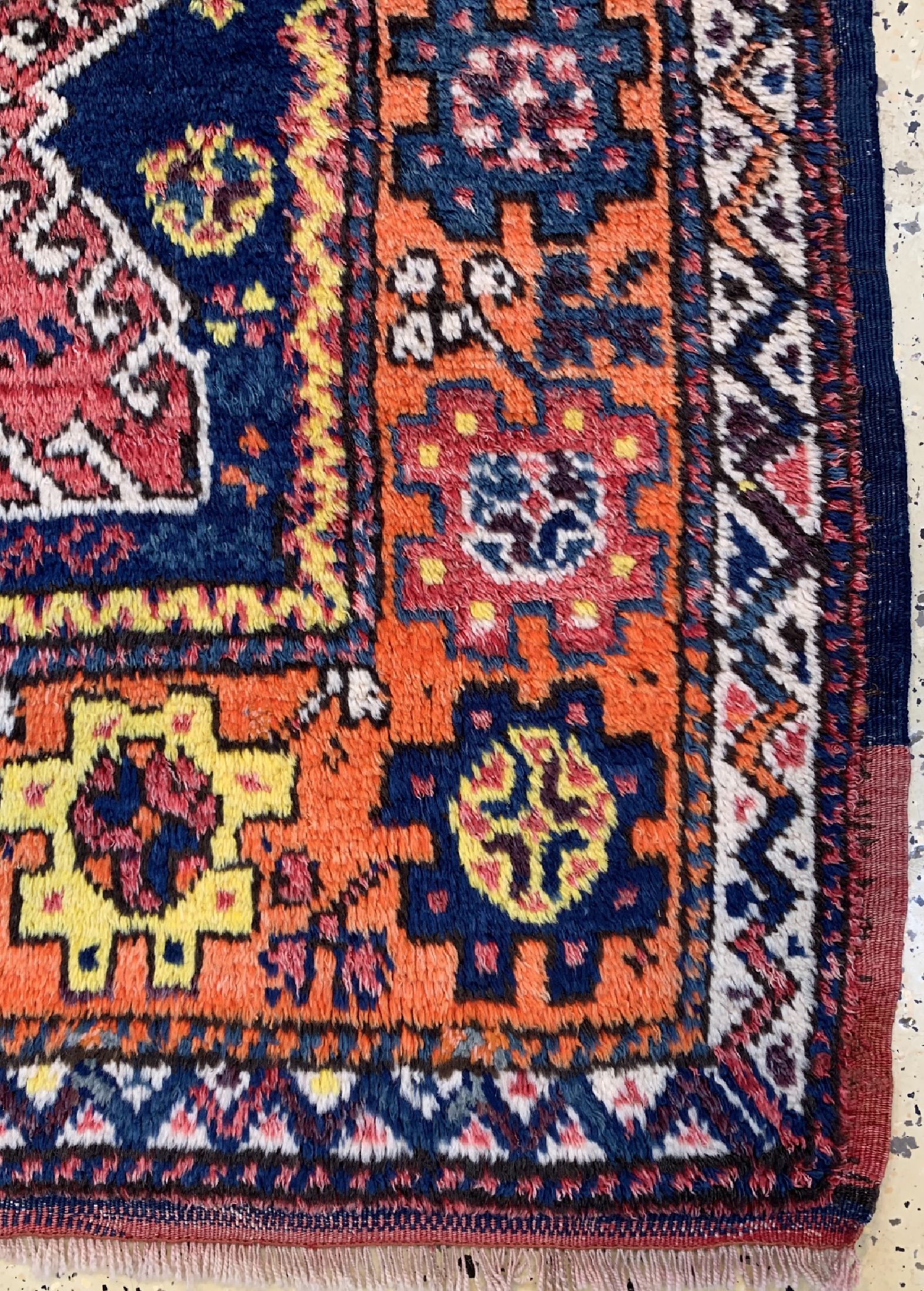 Detail a: Karagecili alt, Türkei, um 1930/1940, Wolleauf Wolle, ca. 173 x 124 cm, EHZ: 1-2