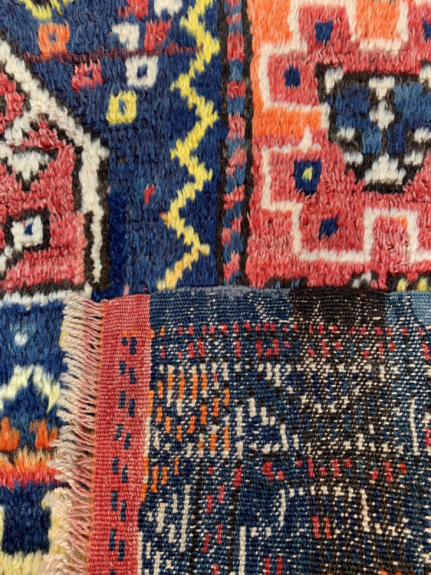 Detail d: Karagecili alt, Türkei, um 1930/1940, Wolleauf Wolle, ca. 173 x 124 cm, EHZ: 1-2
