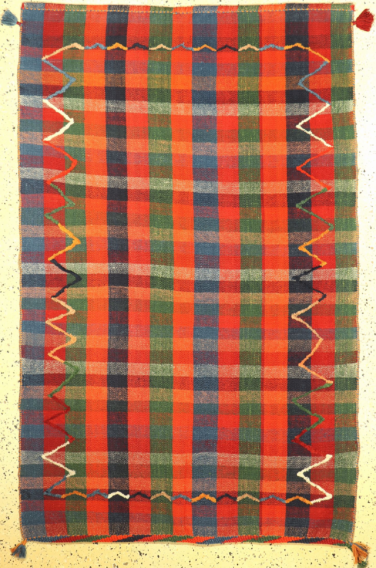 Ghaschgai Djajim, Persien, um 1950, Wolle auf Wolle, ca. 209 x 131 cm, EHZ: 1-2