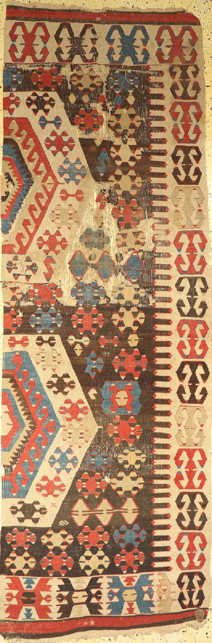 Frühe Konya Kelim, Türkei, 18.Jhd, Wolle auf Wolle, ca. 285 x 98 cm, EHZ: 4