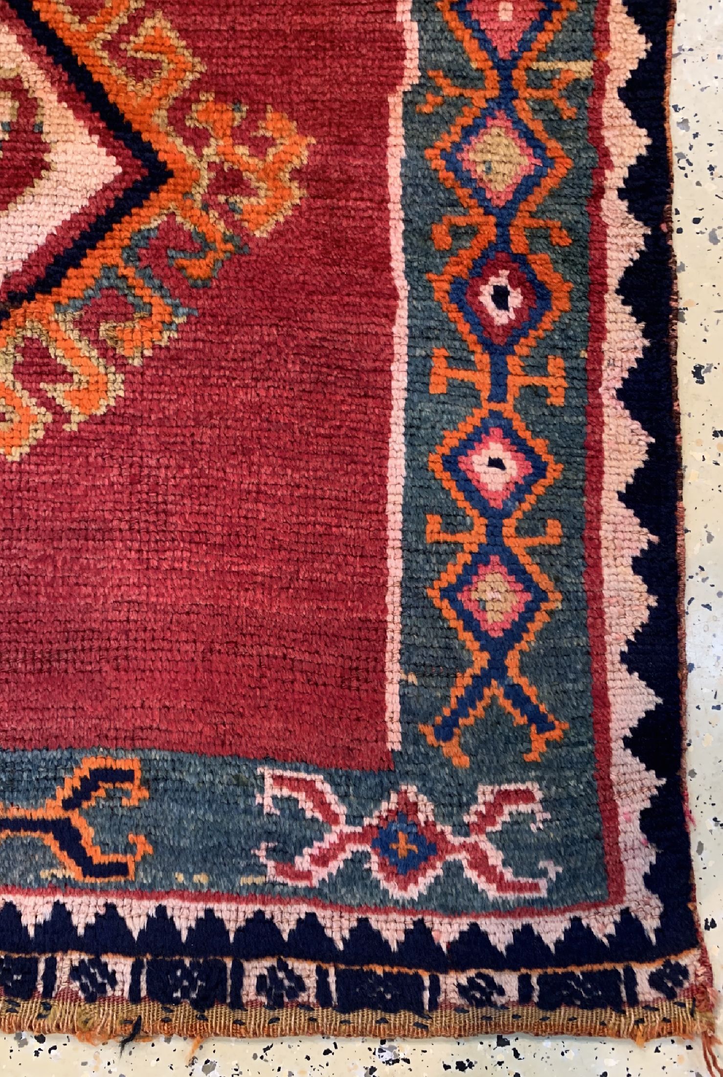 Detail a: Ghaschgai Gabbeh, Persien, um 1920, Wolle auf Wolle, ca. 232 x 115 cm, EHZ: 3