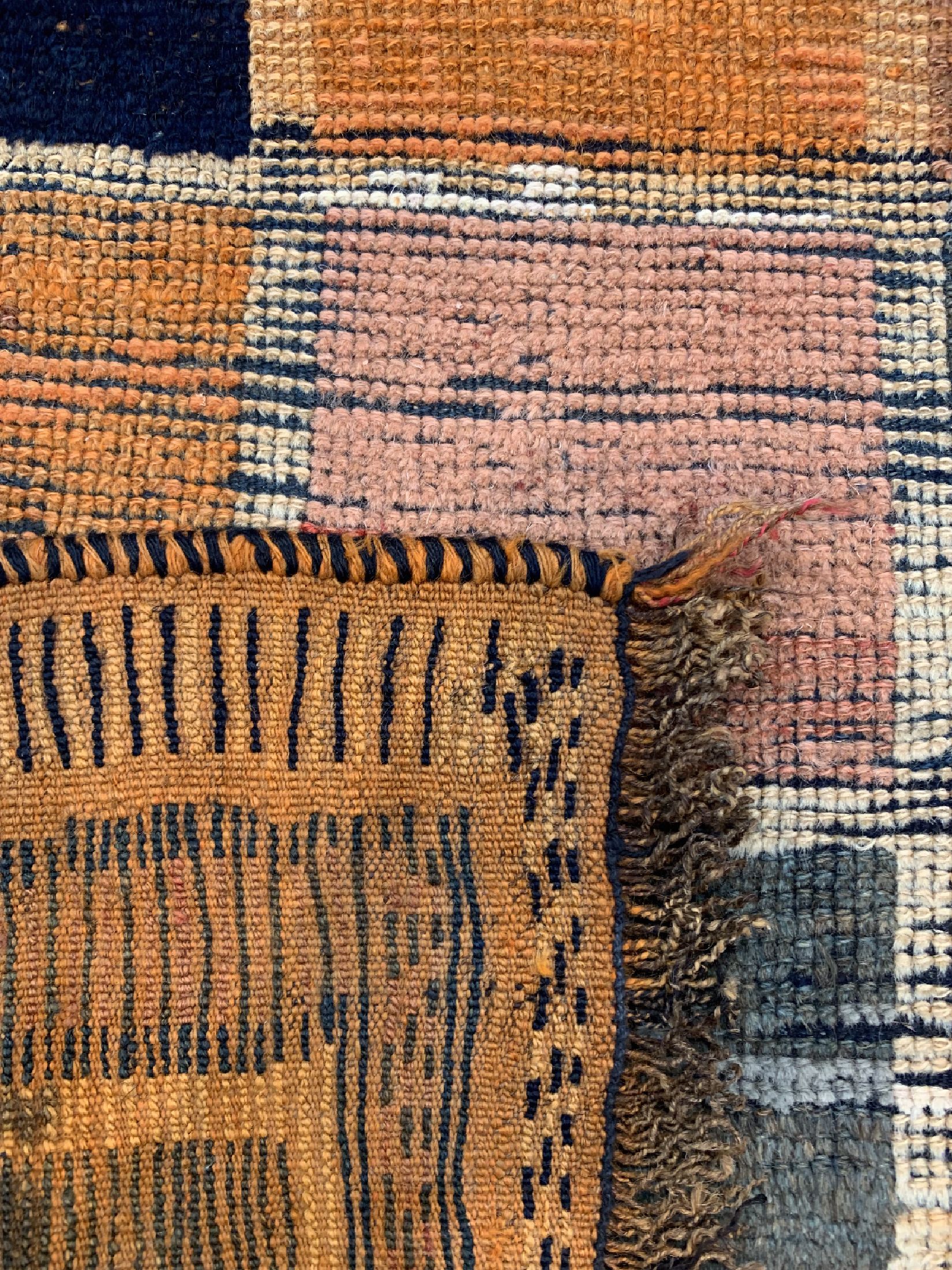 Detail d: Luri Gabbeh antik, Persien, 19.Jhd, Wolle auf Wolle, ca. 165 x 125 cm, verkürzt, EHZ: 3
