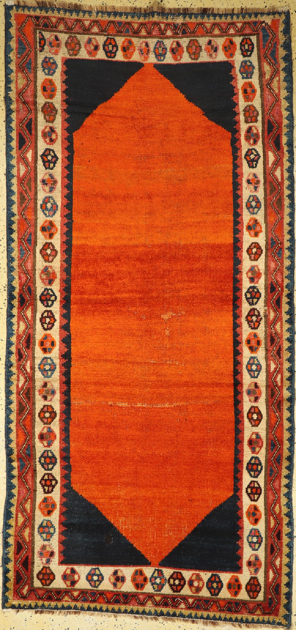 Ghaschgai Gabbeh, Persien, um 1900, Wolle auf Wolle, ca. 245 x 116 cm, EHZ: 3
