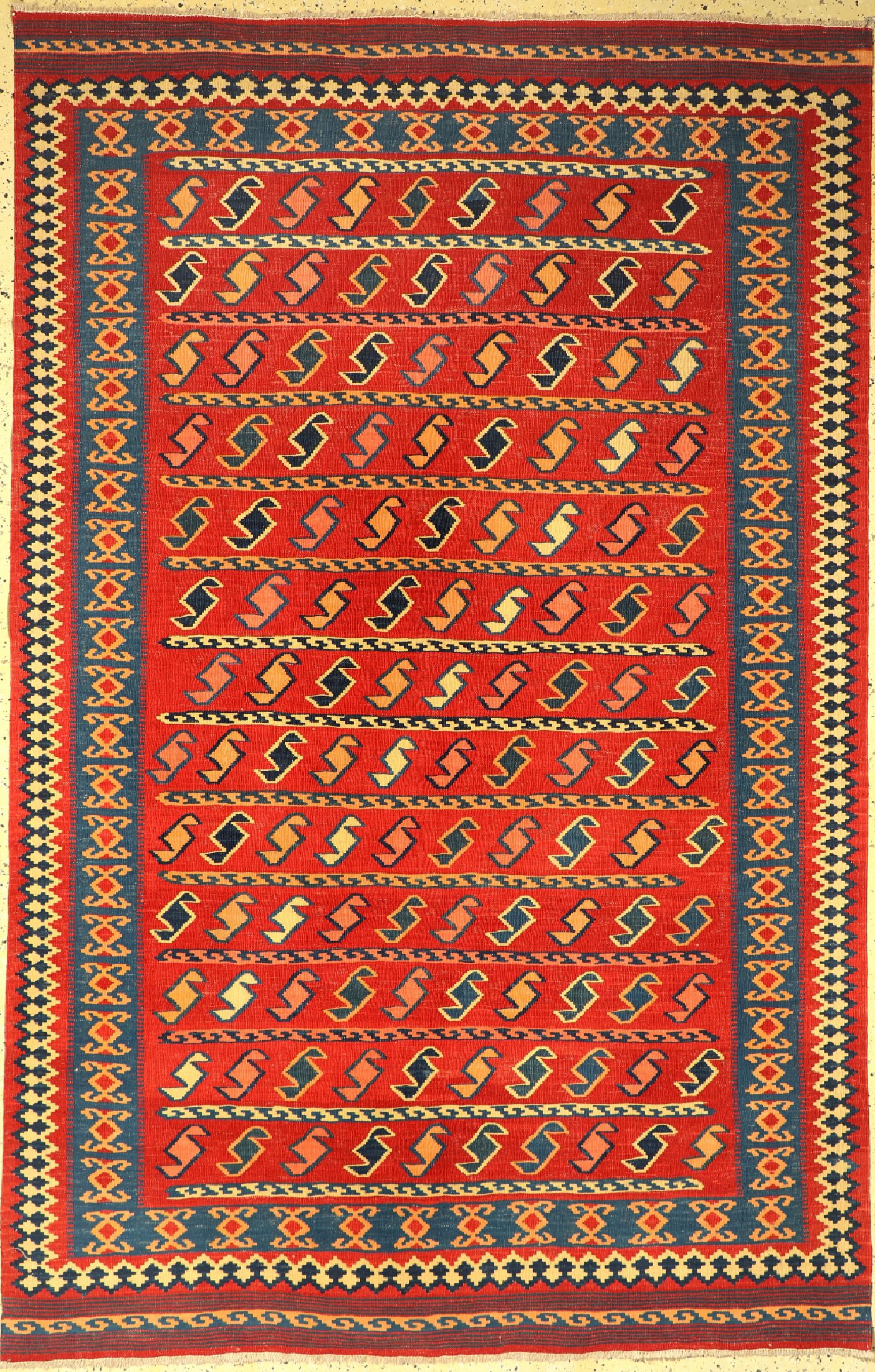 Kelim, Türkei, ca. 50 Jahre, Wolle auf Wolle, ca. 284 x 183 cm, EHZ: 1-2