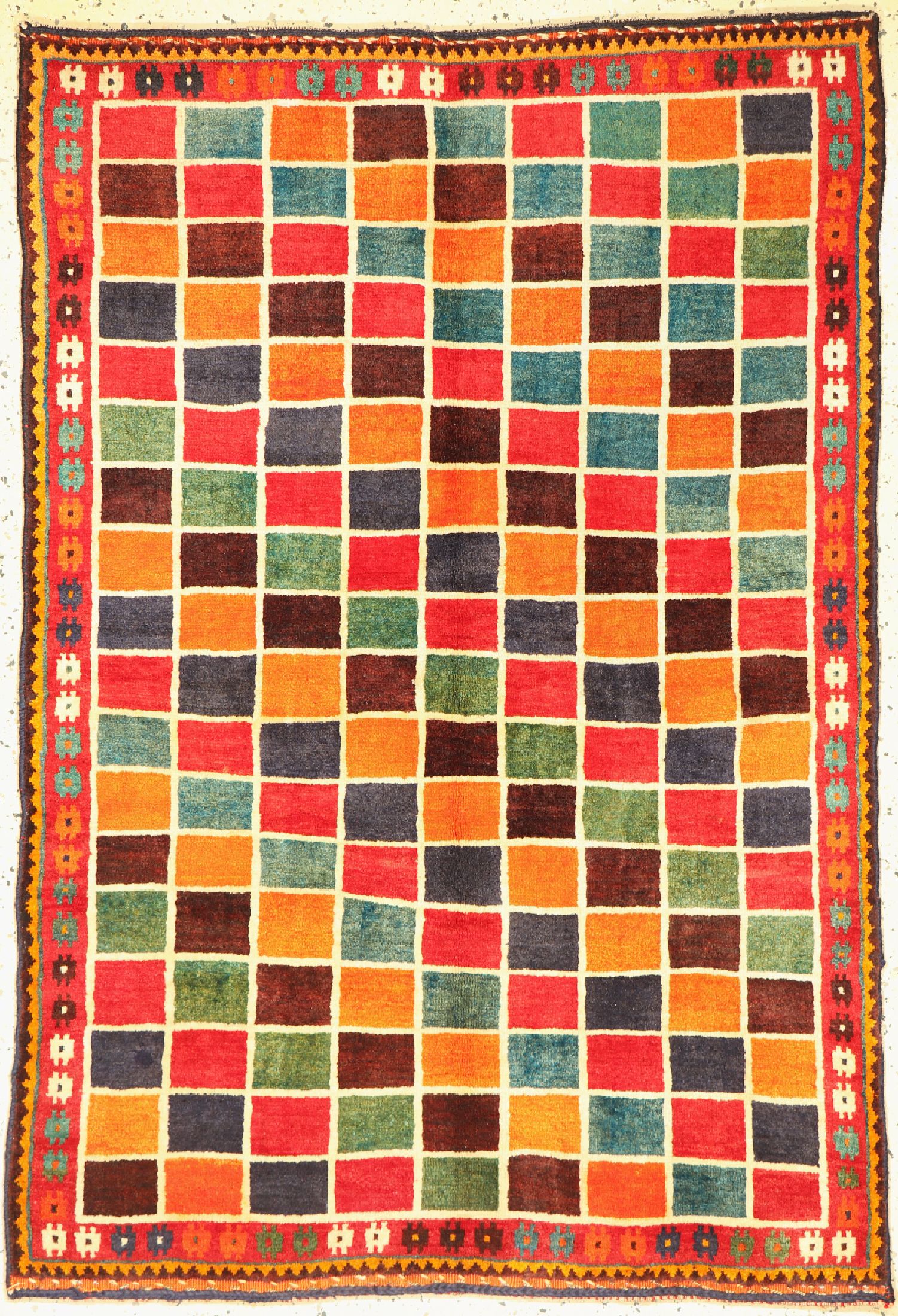 Ghaschgai Gabbeh, Persien, um 1950, Wolle auf Wolle, ca. 150 x 102 cm, EHZ: 1-2.