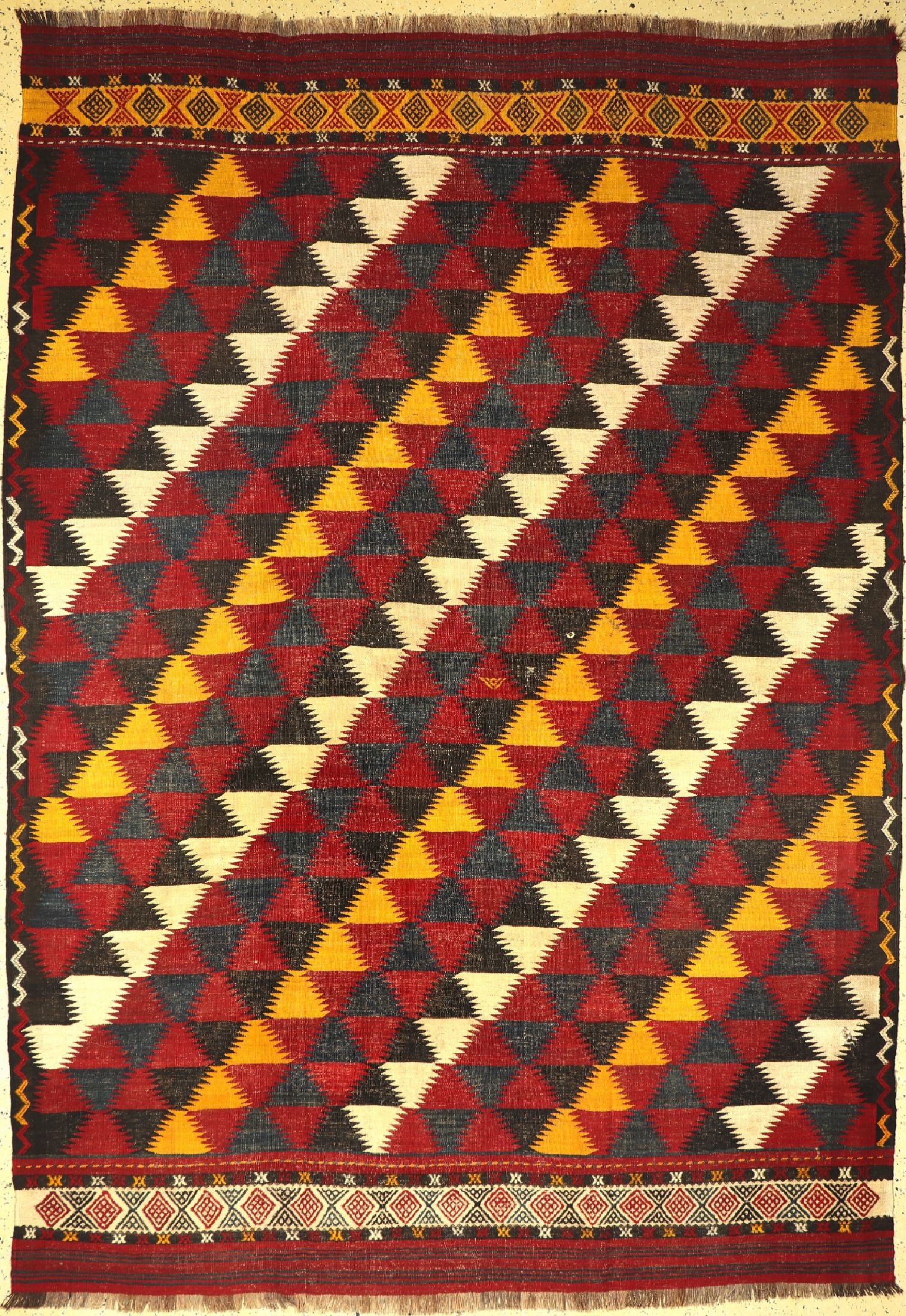 Ersari Kelim, Afghanistan, um 1930, Wolle auf Wolle, ca. 321 x 222 cm, EHZ: 1-2(kleines Loch)
