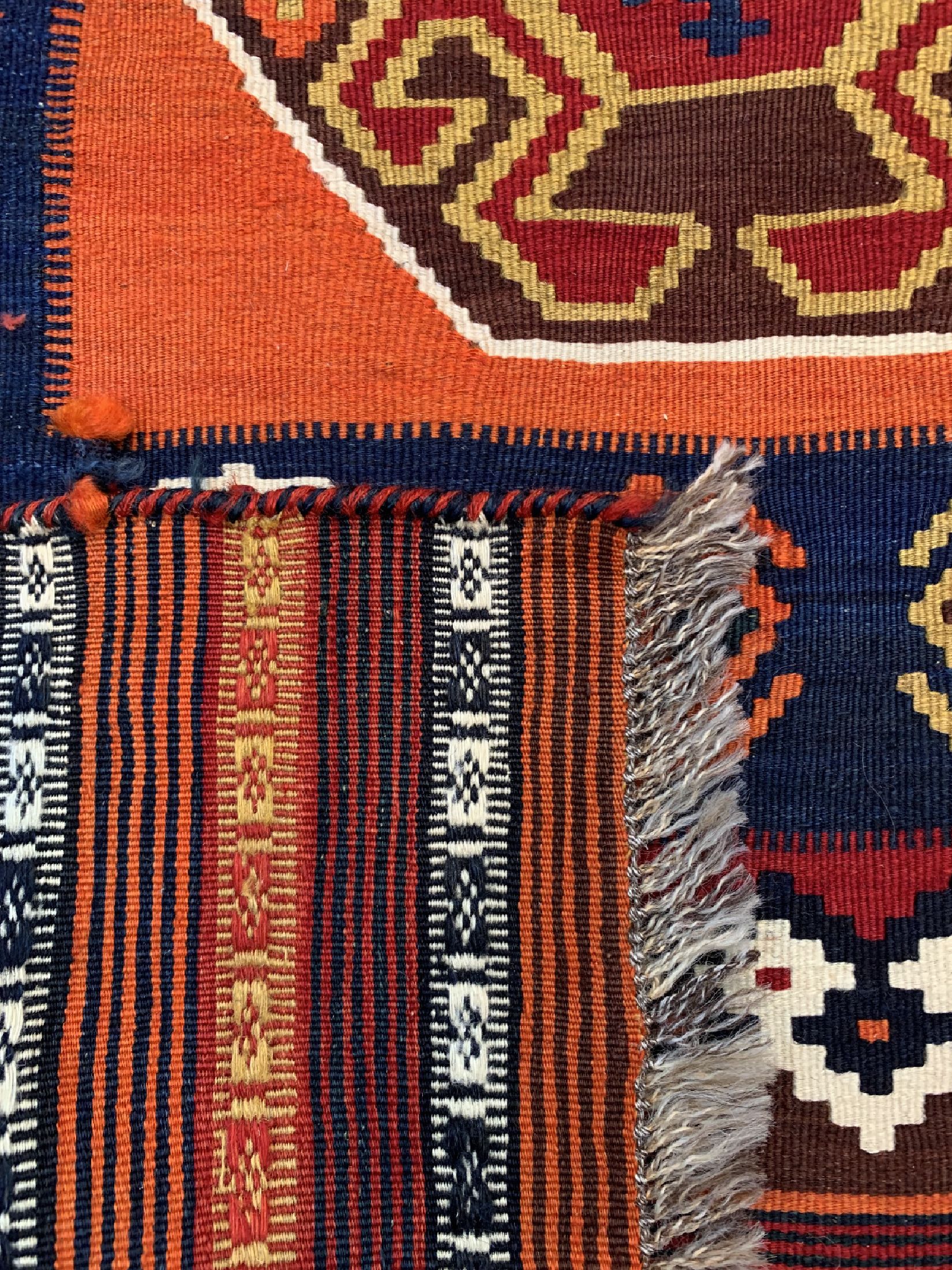 Detail c: Ghaschgai Kelim, Persien, um 1920, Wolle auf Wolle, ca. 260 x 160 cm, EHZ: 1-2