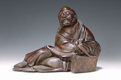 Image 26638990 - Holzskulptur, frühe Qing Dynastie, 18. Jh.
