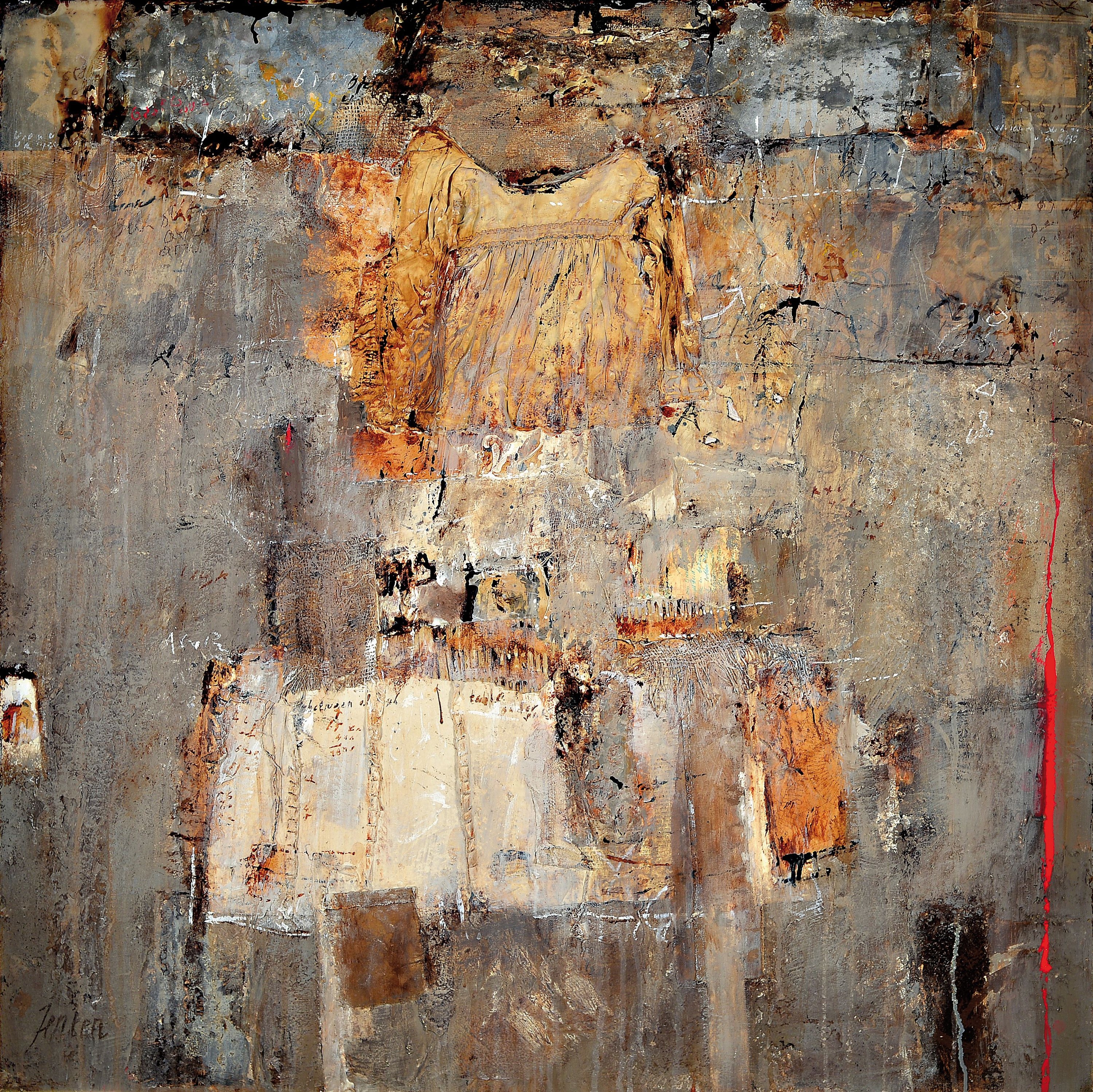 Jenny Verplanken (Jenten), geb. 1952 Yzendijke/Niederlande, zeitgenössische Künstlerin, Ausbildung an der Kunstakademie Brügge, "Bridge to ...