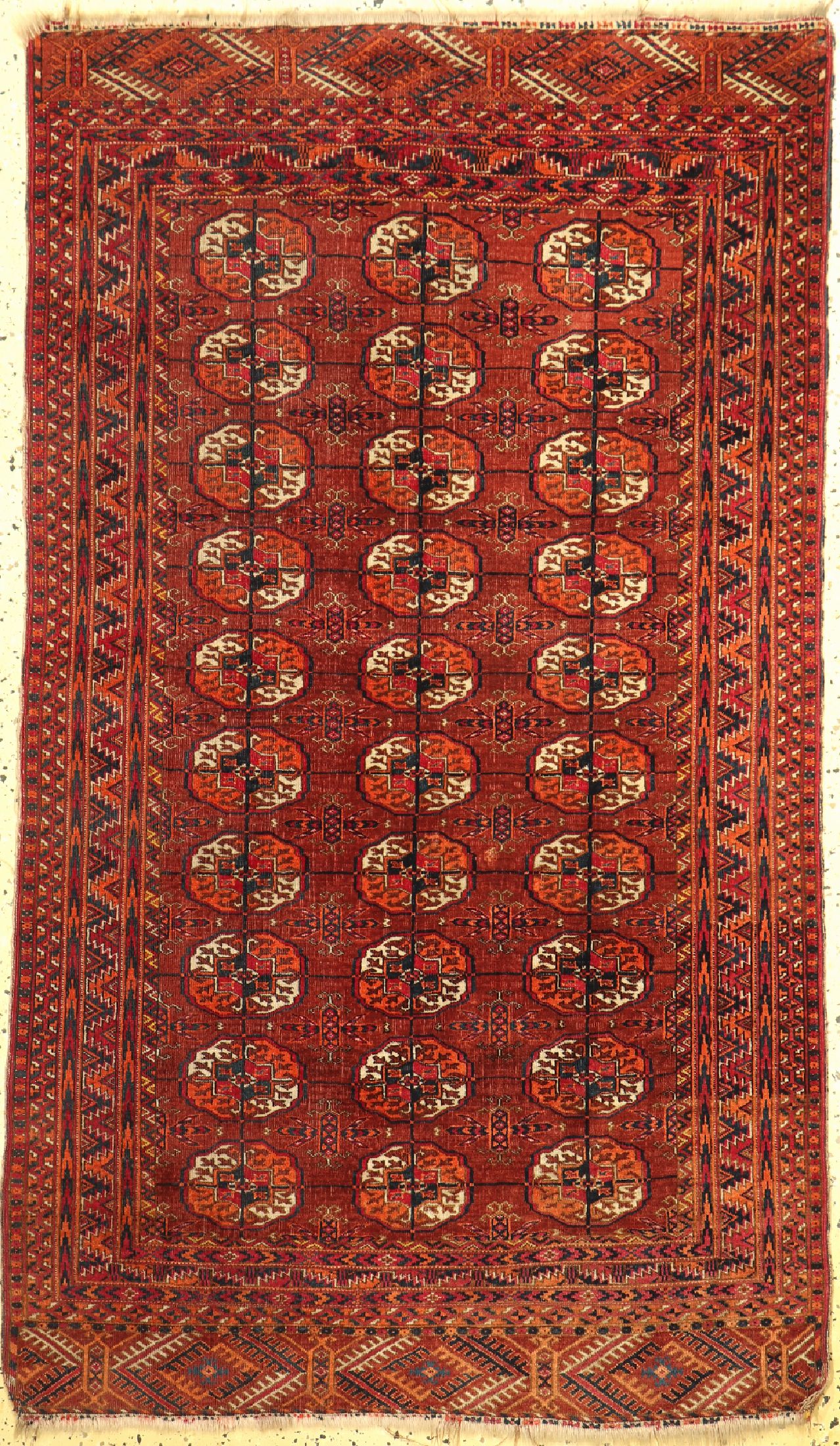 Tekke Buchara, Turkmenistan, ca. 1920/1930 Jahre, Wolle auf Wolle, ca. 170 x 98 cm, EHZ: 3