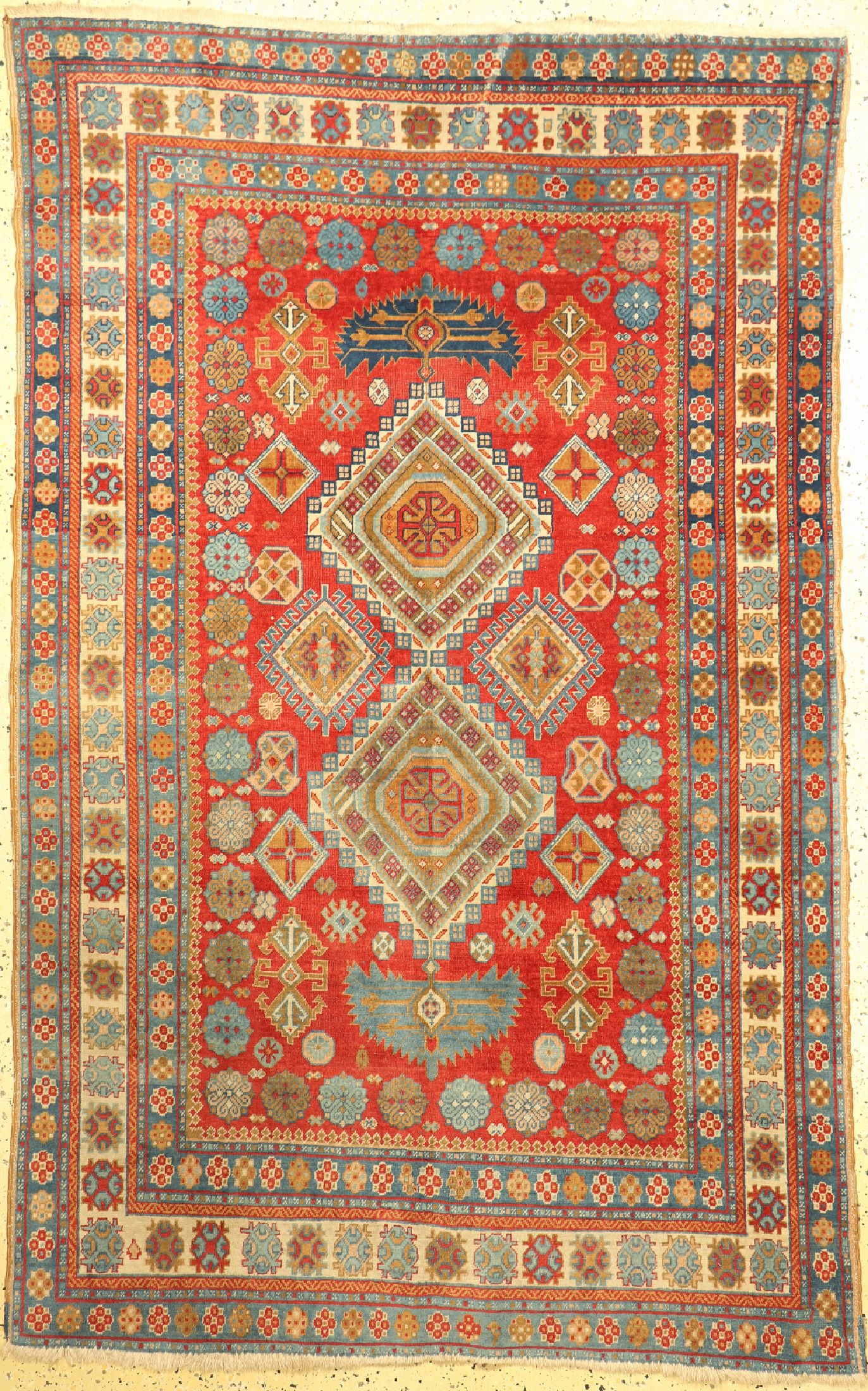 Schirwan alt, Rußland, um 1960, Wolle auf Wolle, ca. 226 x 142 cm, EHZ: 2-3
