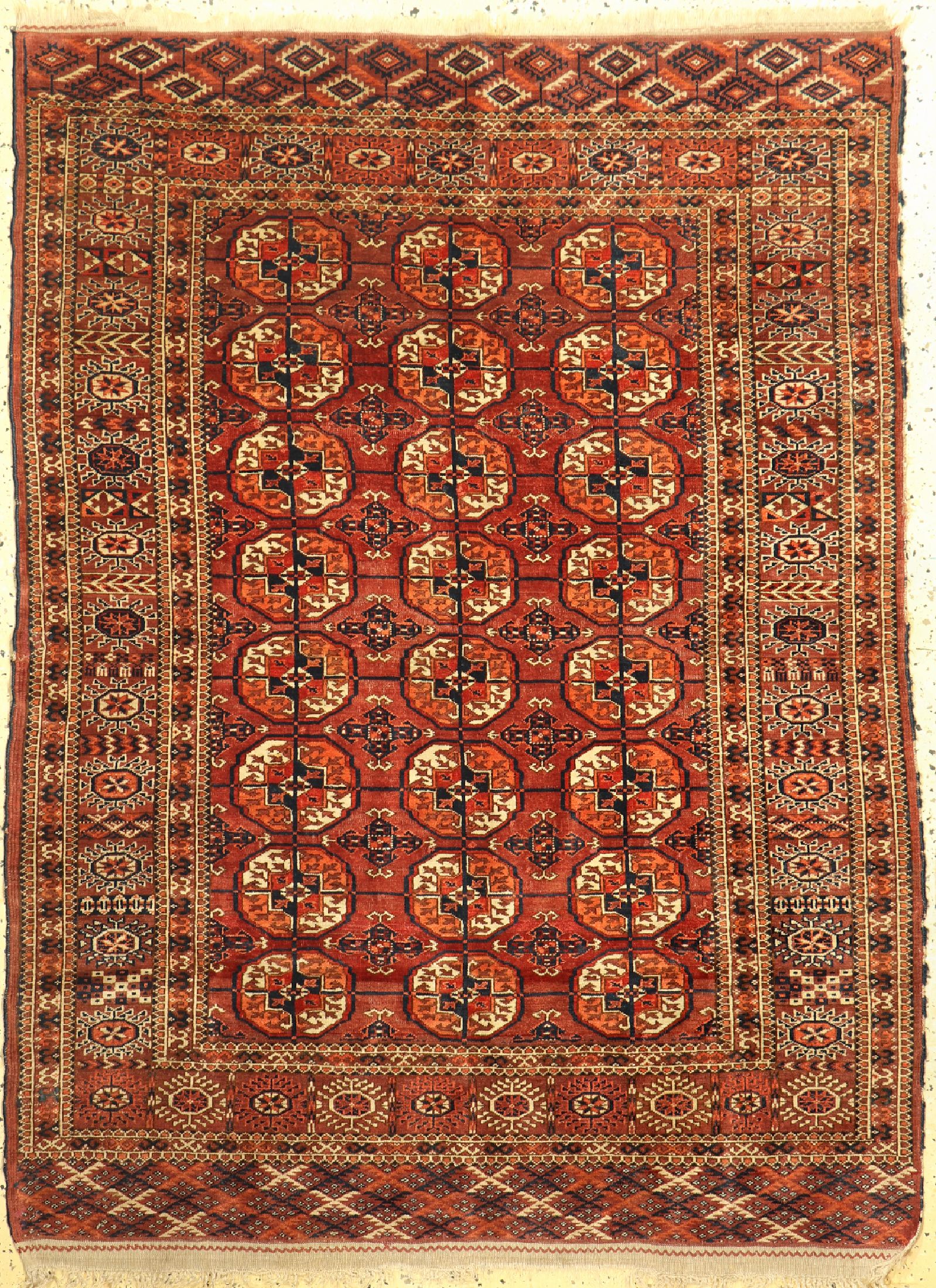 Tekke fein, Turkmenistan, um 1900, Wolle auf Wolle, ca. 170 x 127 cm, EHZ: 2-3