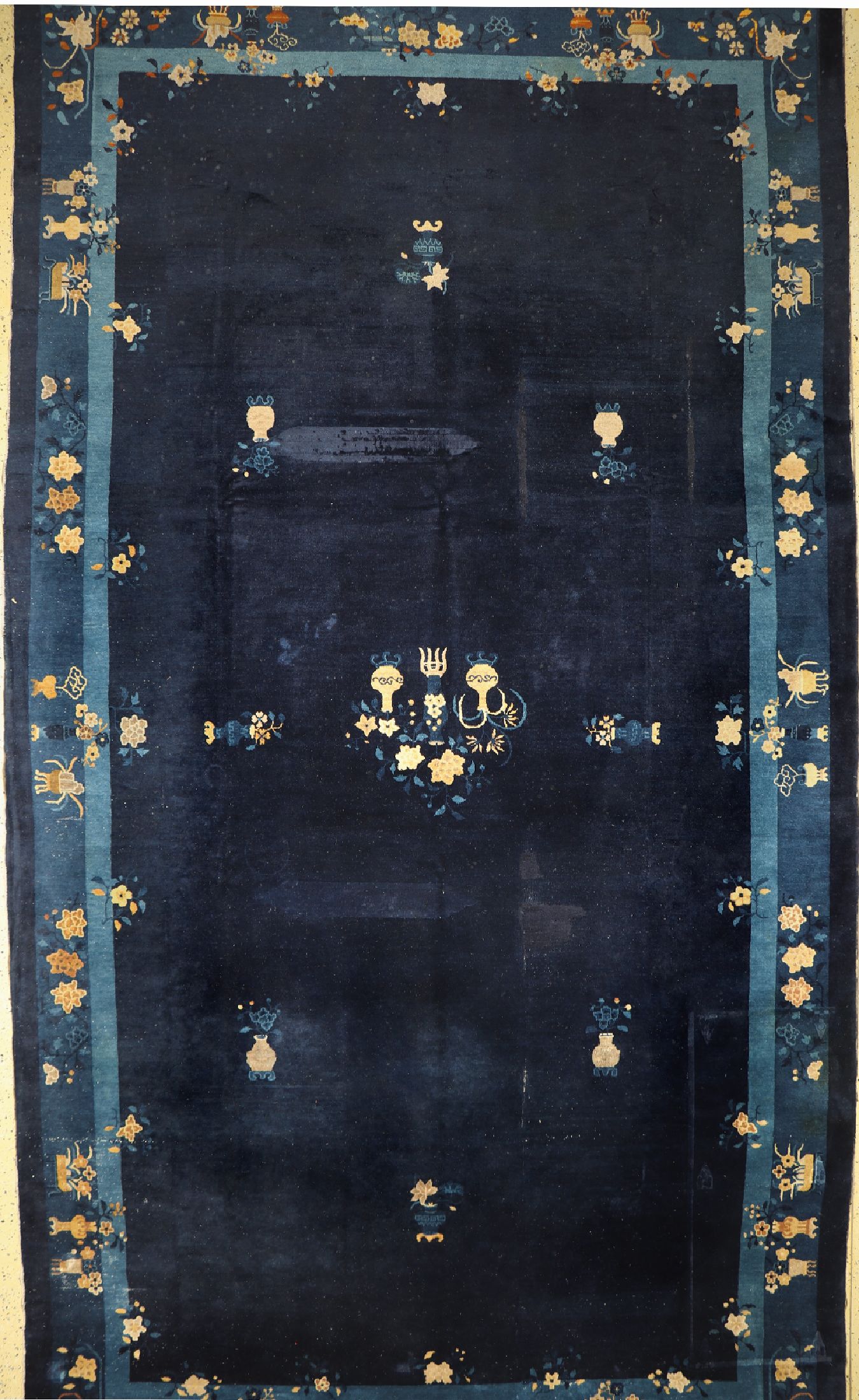 Peking antik, China, um 1900, Wolle auf Baumwolle, ca. 495 x 275 cm, EHZ: 3, (alte restaurierungen)