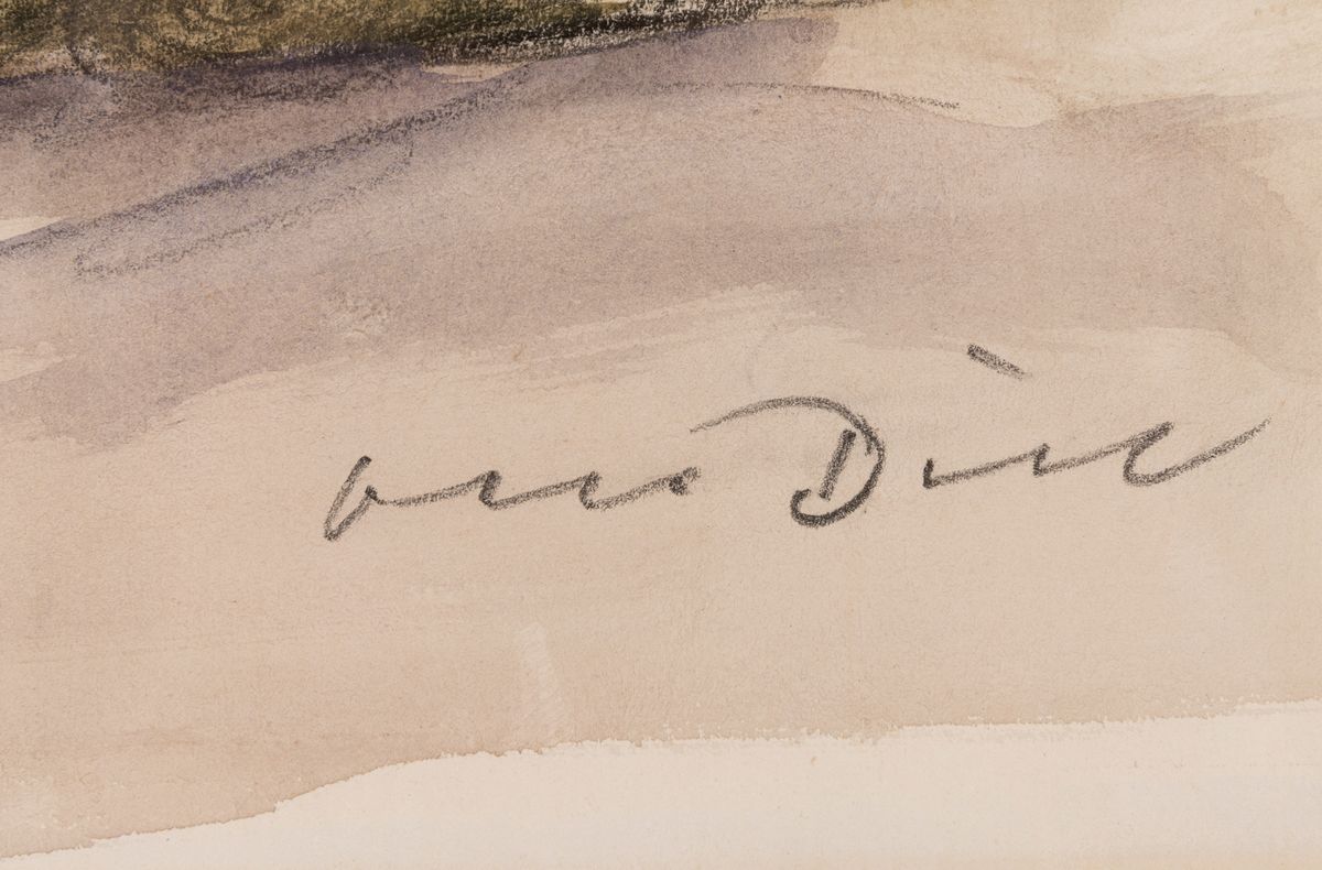 Detail a: Otto Dill, 1884 Neustadt a.d. Weinstraße-1957 Bad Dürkheim, 5 Löwen im Gehege, Aquarell über Bleistift, rechts unten signiert, ca. 31x43cm, ...