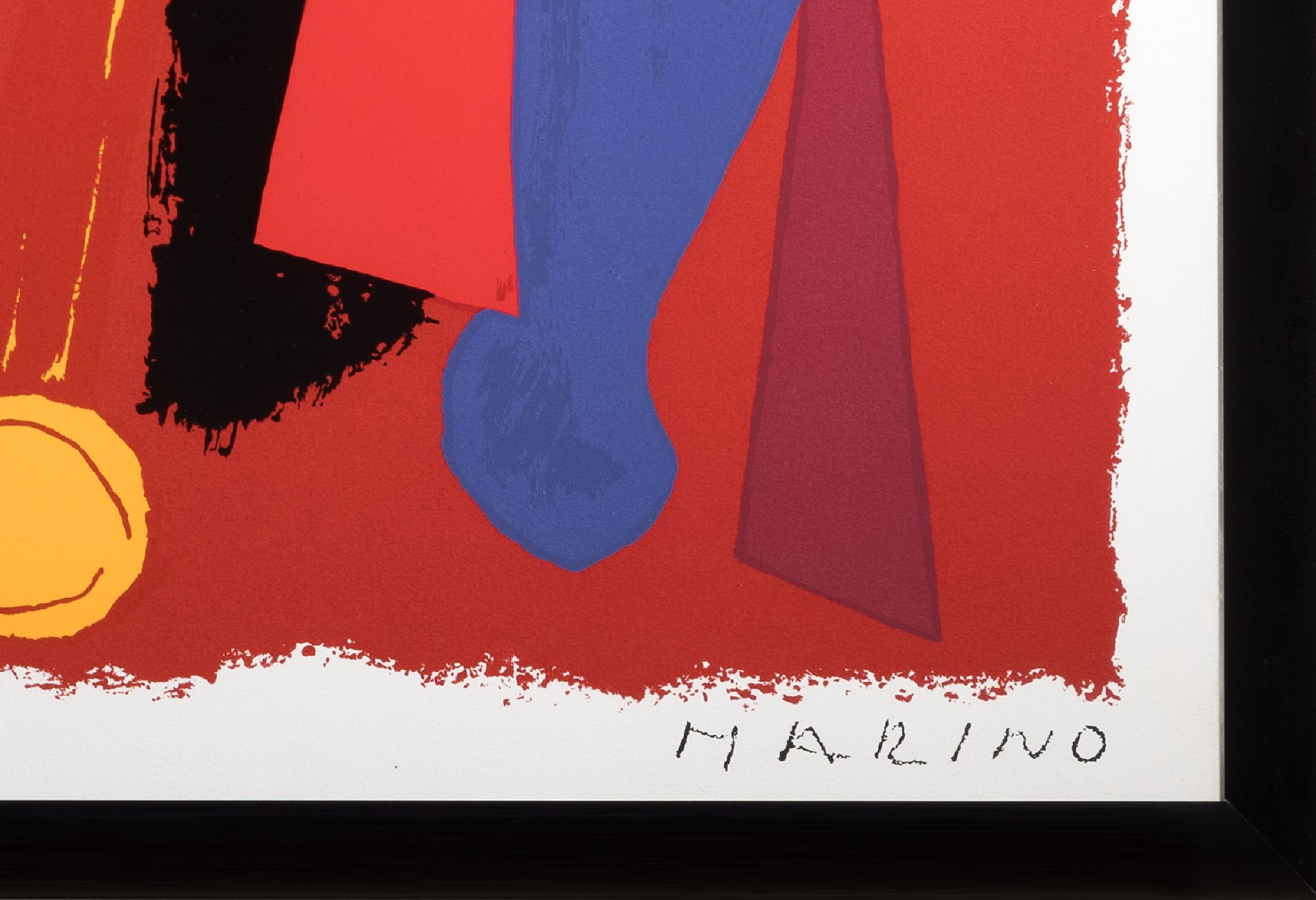 Detail a: Marino Marini, 1901-1980, Chevaux et Cavaliers, großformatige Farbserigraphie, ca. 95x127cm, u.Gl., R. ca. 105x140cm