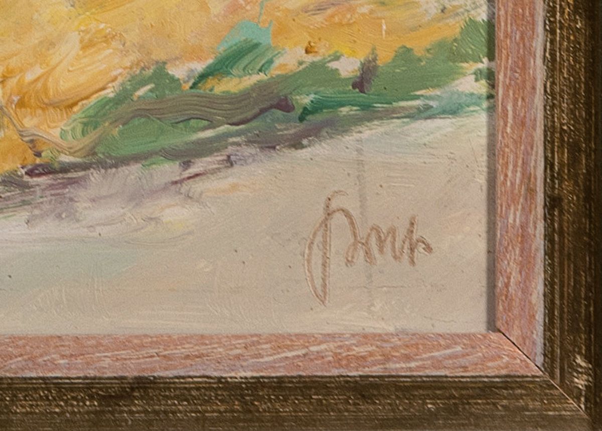 Detail a: Karl Graf, 1902-1986 Speyer, Paris: Tuilleriengarten, so rückseitig betitelt, Öl/Holz, rechts unten signiert, ca. 60x80cm, R. ca. 66x86cm