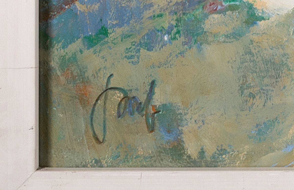 Detail a: Karl Graf, 1902-1986 Speyer, Südliche Hafenansicht, Gouache auf Papier, links unten signiert, ca. 66x83cm, u.Gl., R. ca. 71x88cm