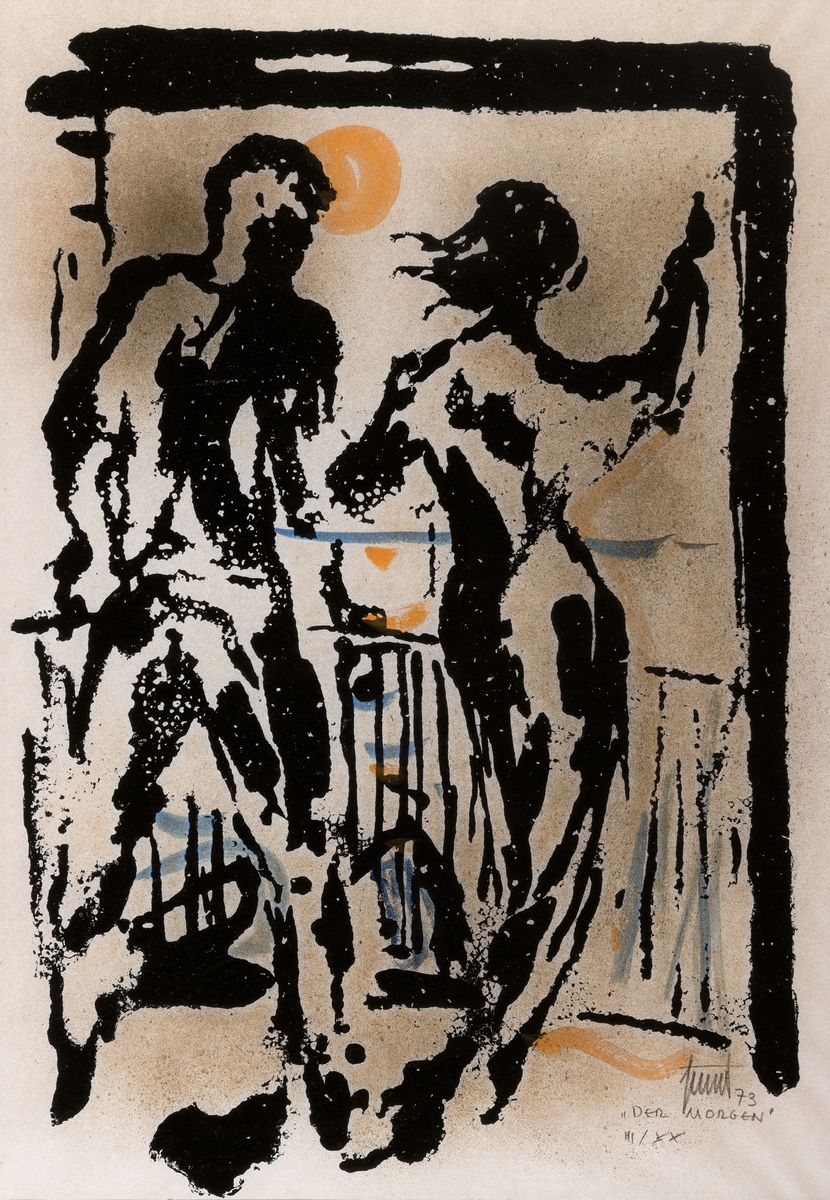 Detail b: Georg Günther Zeuner, 1923 Dresden-2011 Speyer, Konvolut aus 5 Lithographien: zwei Liegende, von 1978, ca. 39x28cm, PP, u.Gl., R. ca. 51x41cm; Hl. ...