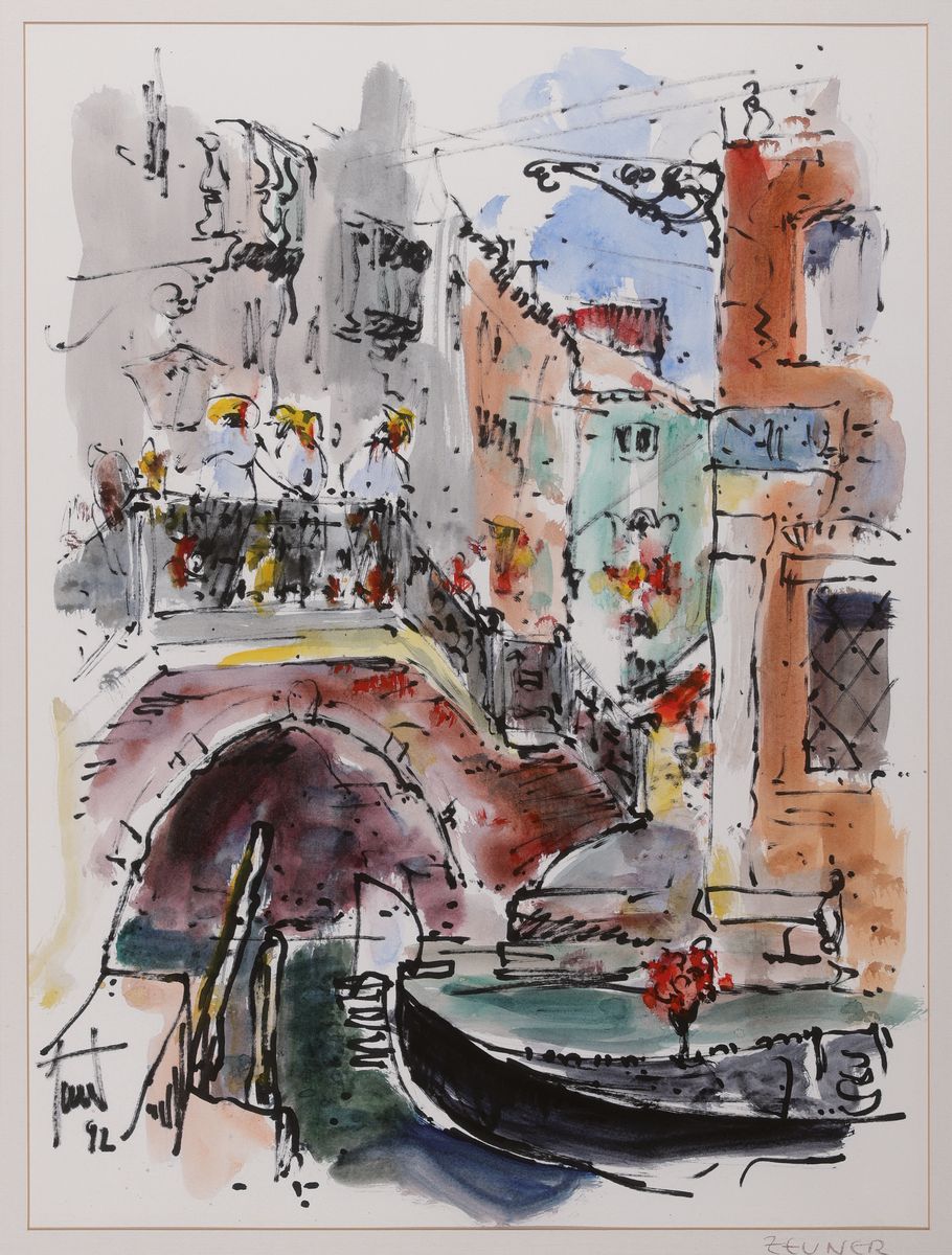 Detail g: Georg Günther Zeuner, 1923 Dresden-2011 Speyer, Konvolut aus 4 Grafiken: Die Hl. Familie, num. 26/100, von 1978, ca. 40x30cm, u.Gl., R. ca. 50x40cm; ...