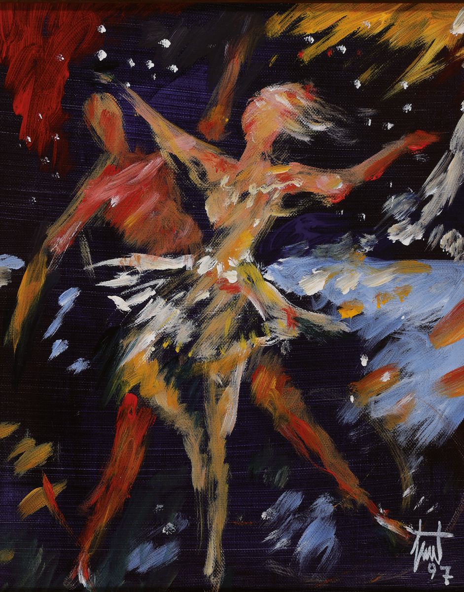 Georg Günther Zeuner, 1923 Dresden-2011 Speyer, Eisprinzessin, rückseitig so betitelt und dat. 97, Acryl/Lwd, rechts unten sign., ca. 30x24cm, R. ...
