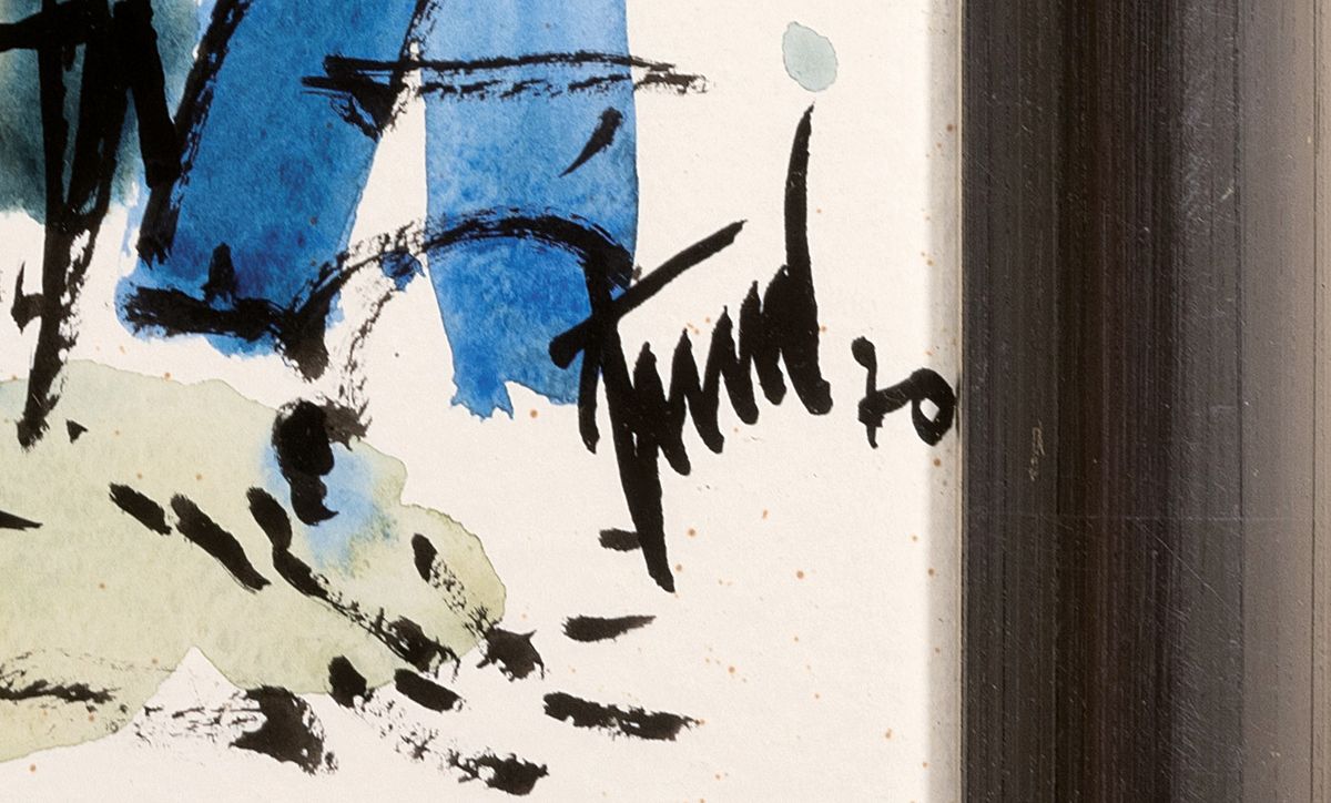 Detail c: Georg Günther Zeuner, 1923 Dresden-2011 Speyer, 2 Gouachen mit italienischen Ansichten, beide handsign. und dat. 67 bzw. 70, eines betitelt ...