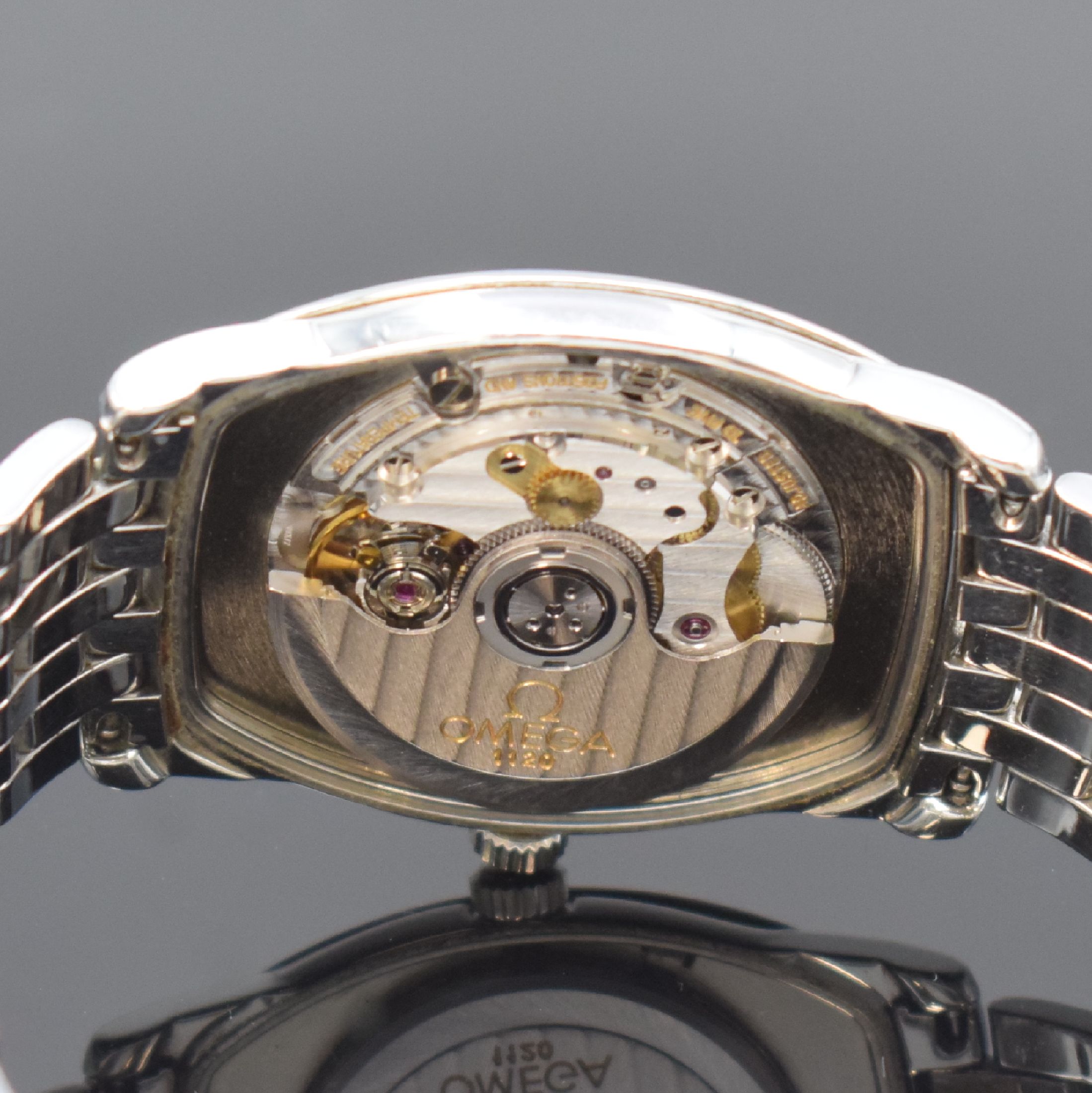 Detail f: OMEGA Chronometer Herrenarmbanduhr Referenz 168 1220/ 368 1220, Schweiz um 2000, Automatik, 3-teil. Edelstahlgehäuse, Boden und Glasrand aufgedr., ...