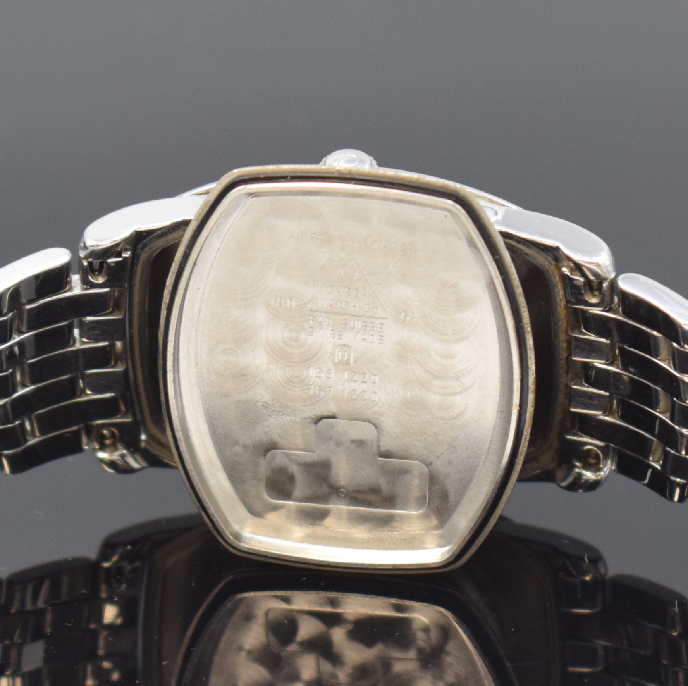 Detail g: OMEGA Chronometer Herrenarmbanduhr Referenz 168 1220/ 368 1220, Schweiz um 2000, Automatik, 3-teil. Edelstahlgehäuse, Boden und Glasrand aufgedr., ...