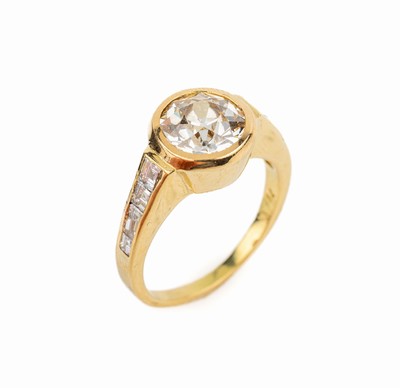 26640052a - 18 kt Gold Variationsring Diamant Ring