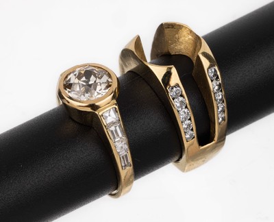 26640052b - 18 kt Gold Variationsring Diamant Ring