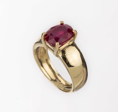 Image 26640066 - 14 kt gold ruby-ring