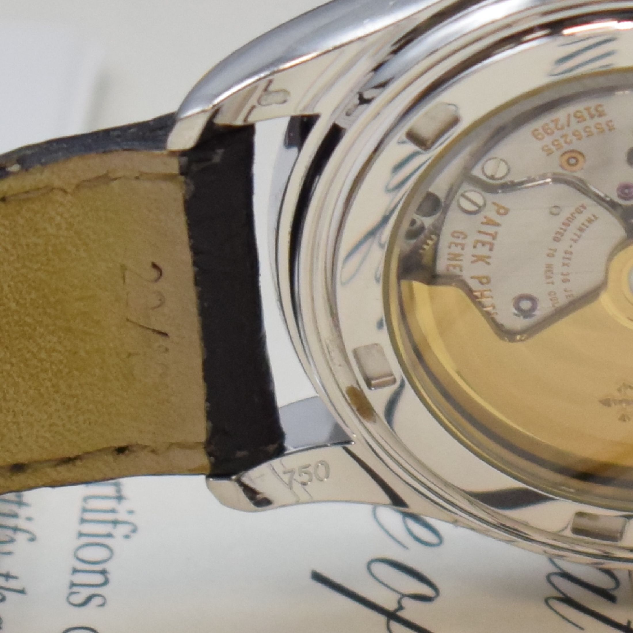Detail i: PATEK PHILIPPE hochfeiner und seltener, astronomischer Jahreskalender in WG 750/000 Referenz 5146G-001, Automatik, beids. vergl., Boden verschr., ...